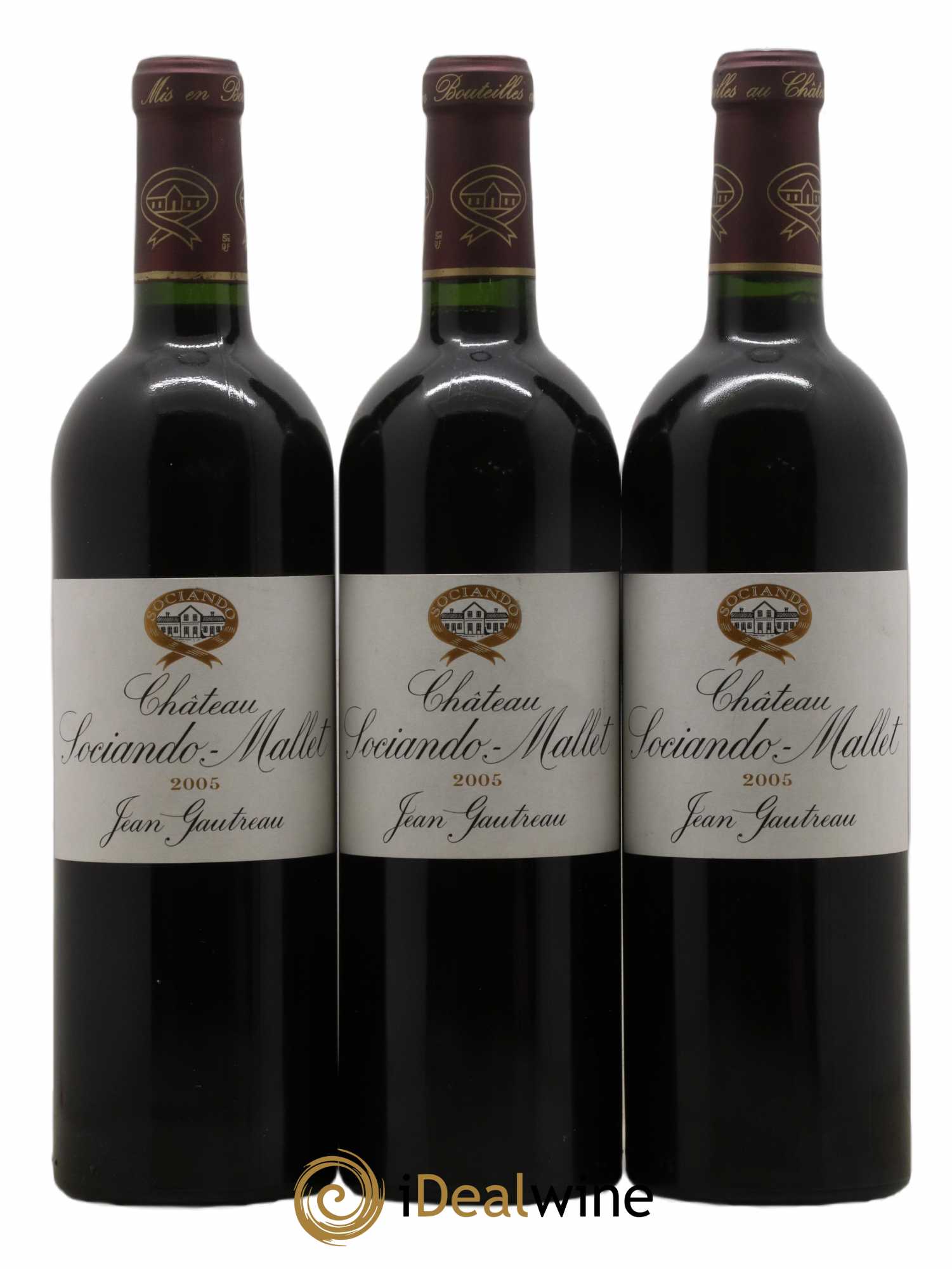 Château Sociando Mallet 2005 - Lot de 6 bouteilles - 1
