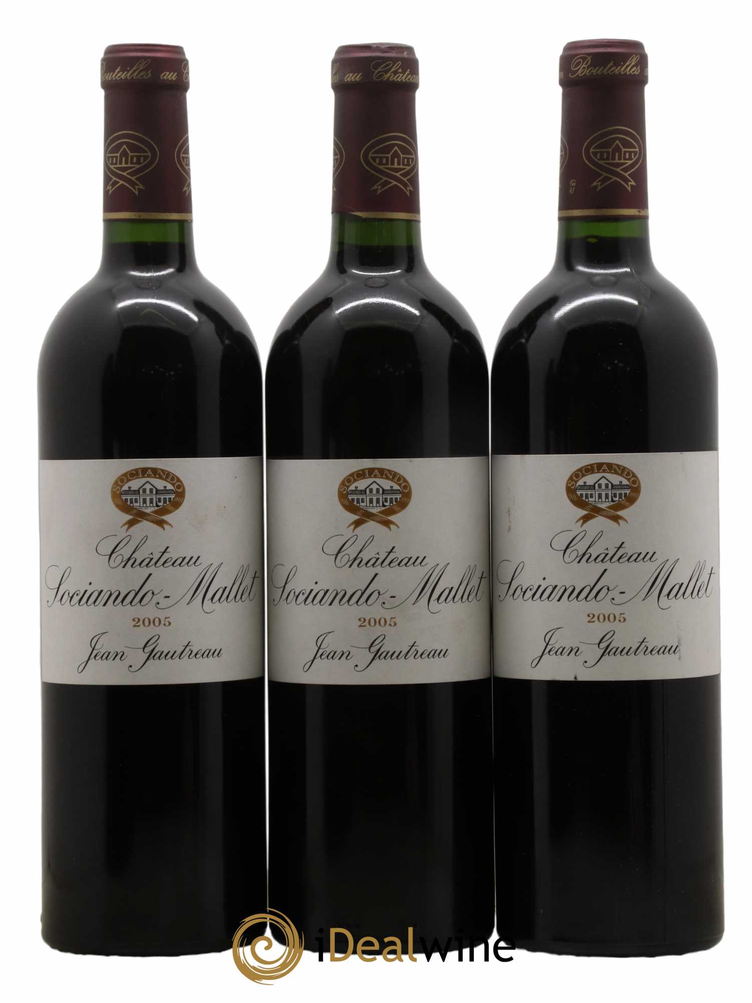 Château Sociando Mallet 2005 - Lot de 6 bouteilles - 2
