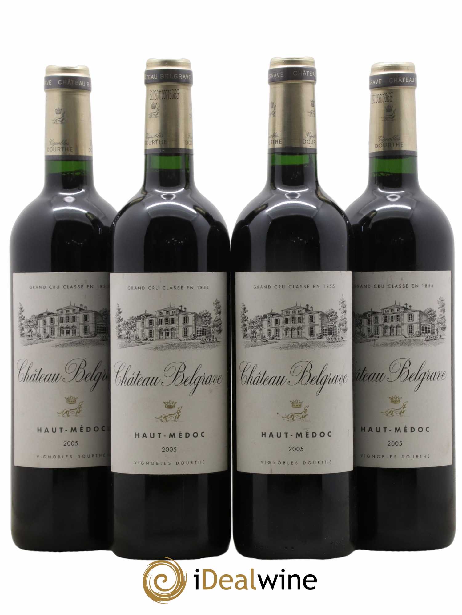 Château Belgrave 5ème Grand Cru Classé 2005 - Lot de 4 bouteilles - 0