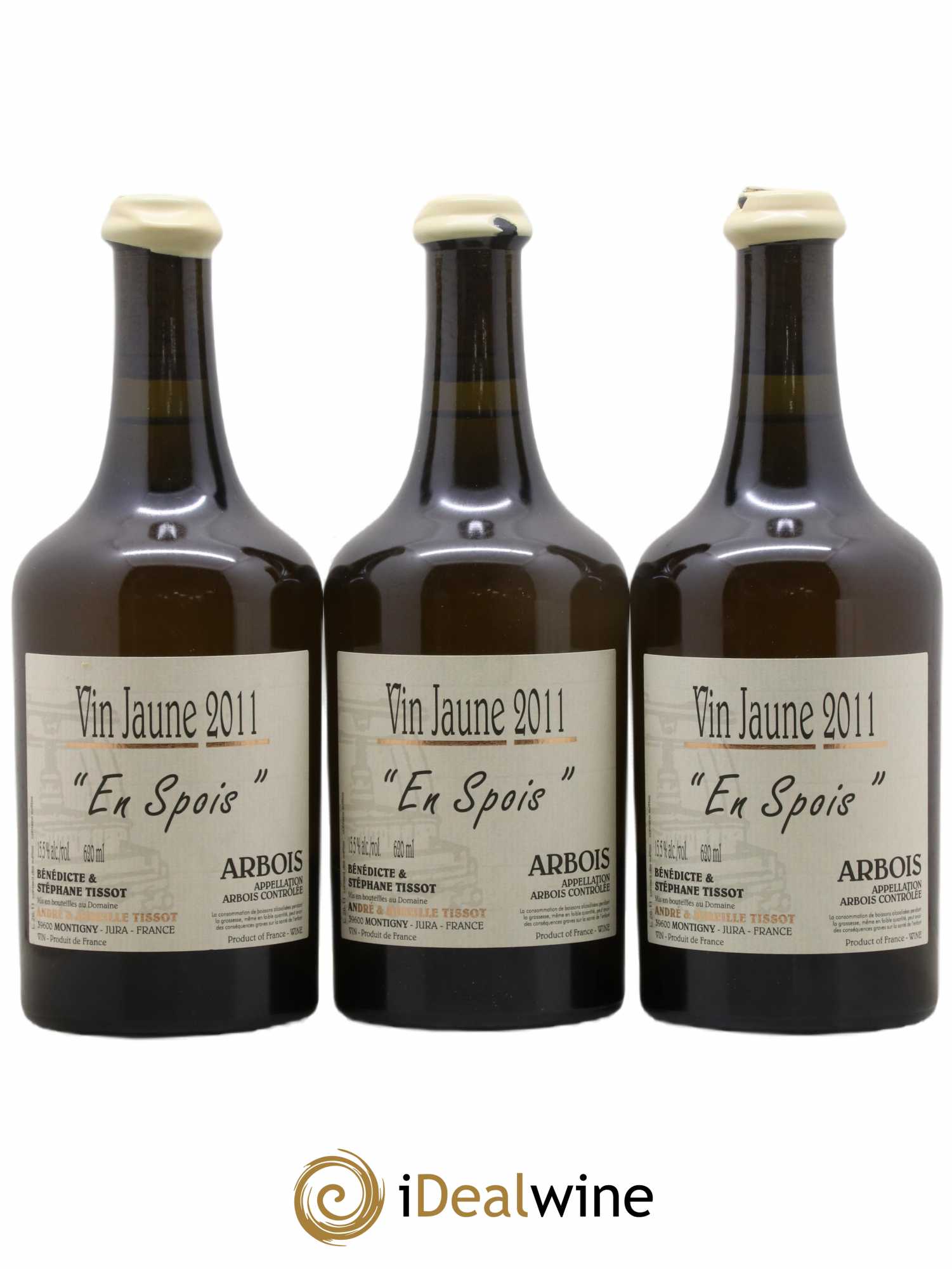 Arbois Vin Jaune En Spois Bénédicte et Stéphane Tissot 2011 - Lot de 3 bouteilles - 0