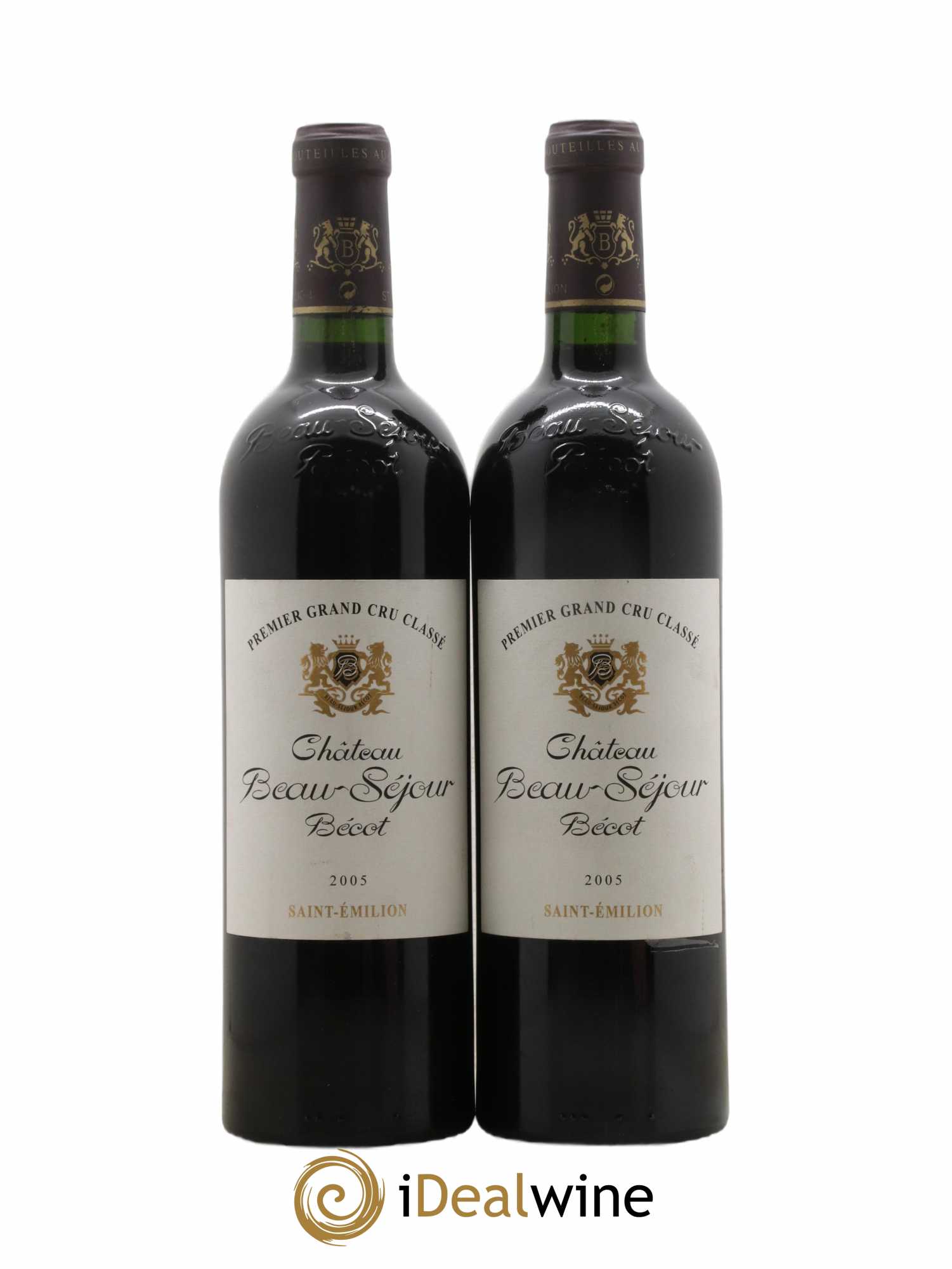 Château Beau-Séjour Bécot 1er Grand Cru Classé B 2005 - Lotto di 2 bottiglie - 0