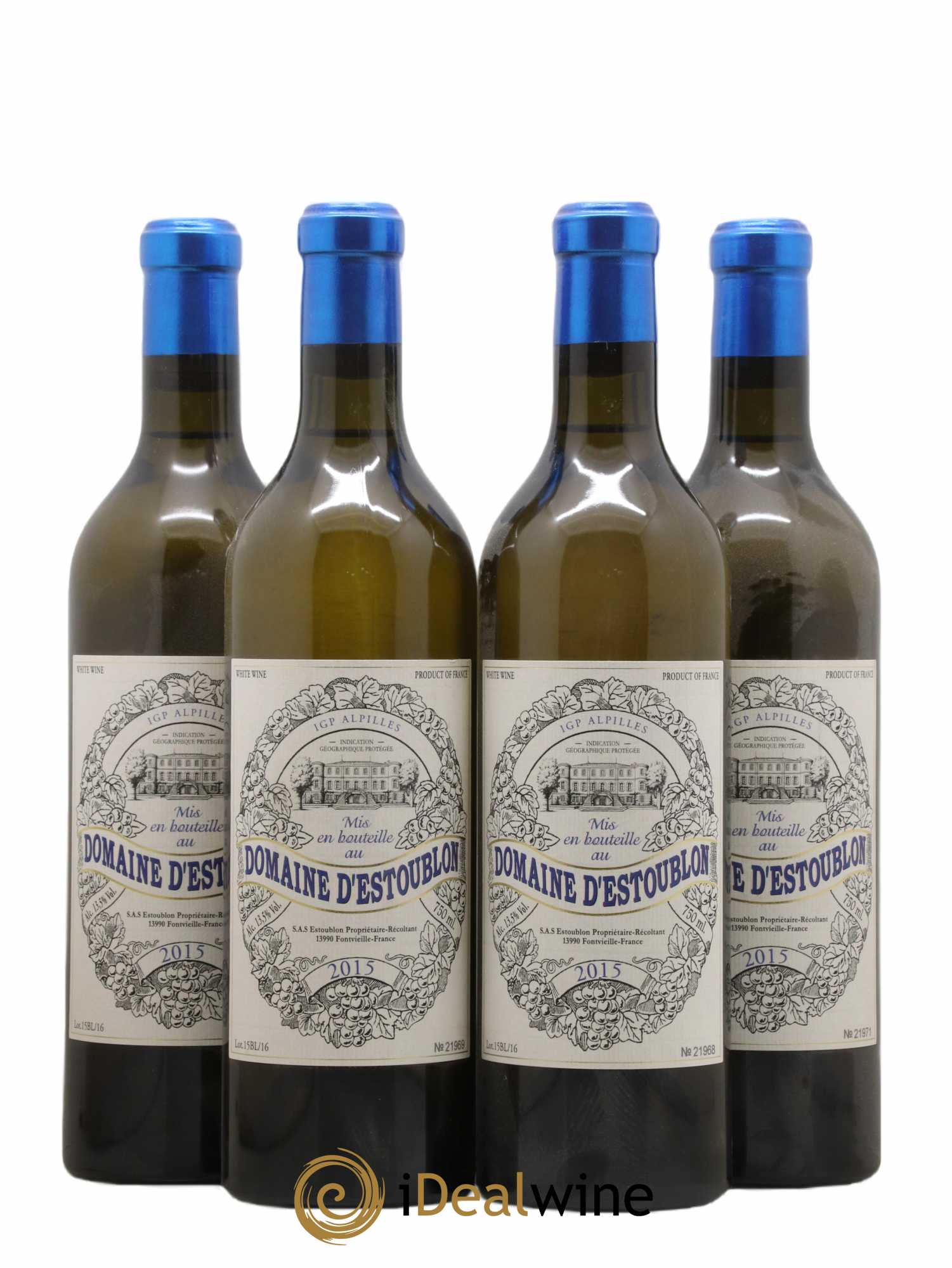 Alpilles Château d'Estoublon (sans prix de réserve) 2015 - Lot de 4 bouteilles - 0