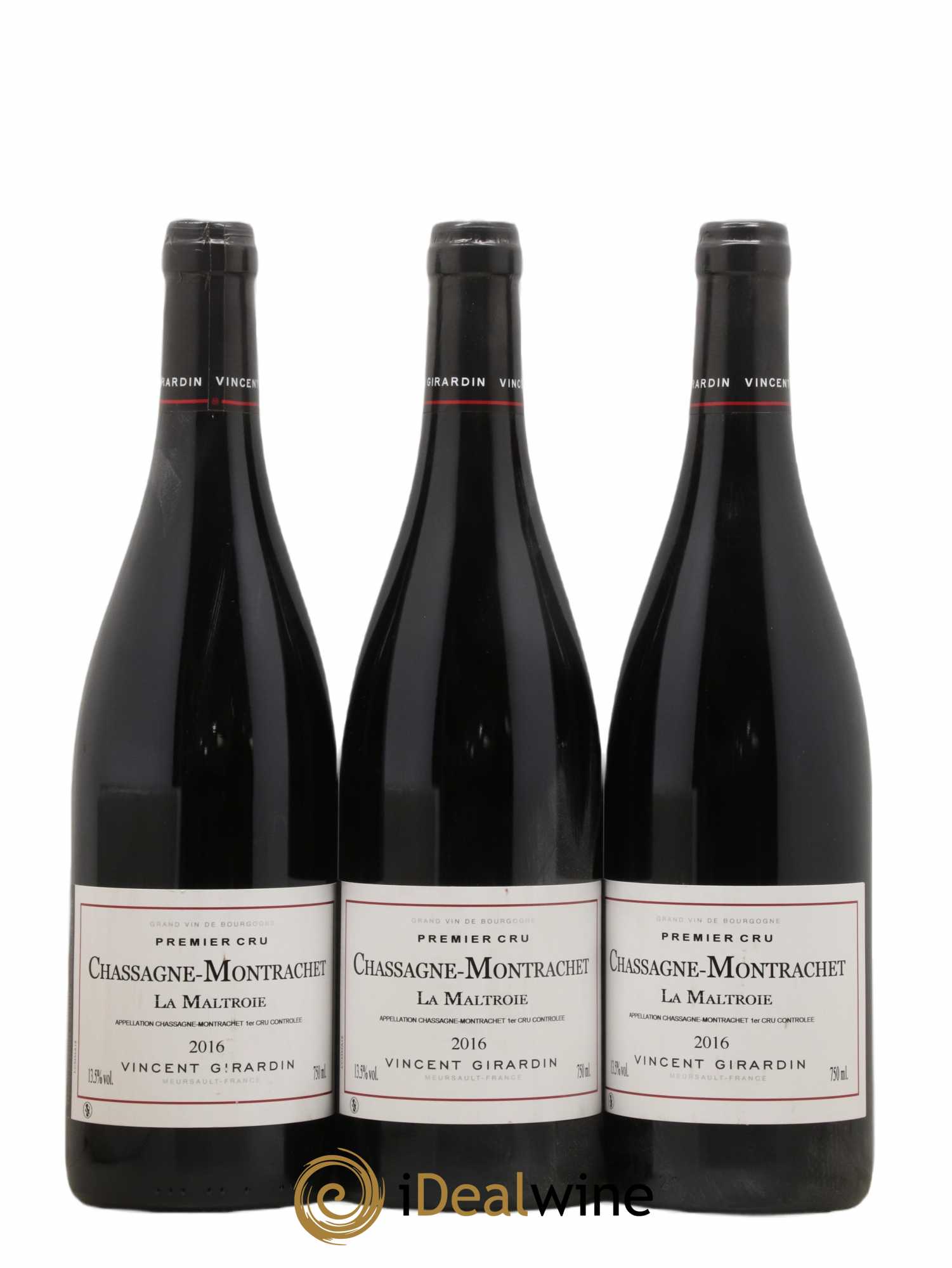 Chassagne-Montrachet 1er Cru 2016 - Lotto di 3 bottiglie - 0