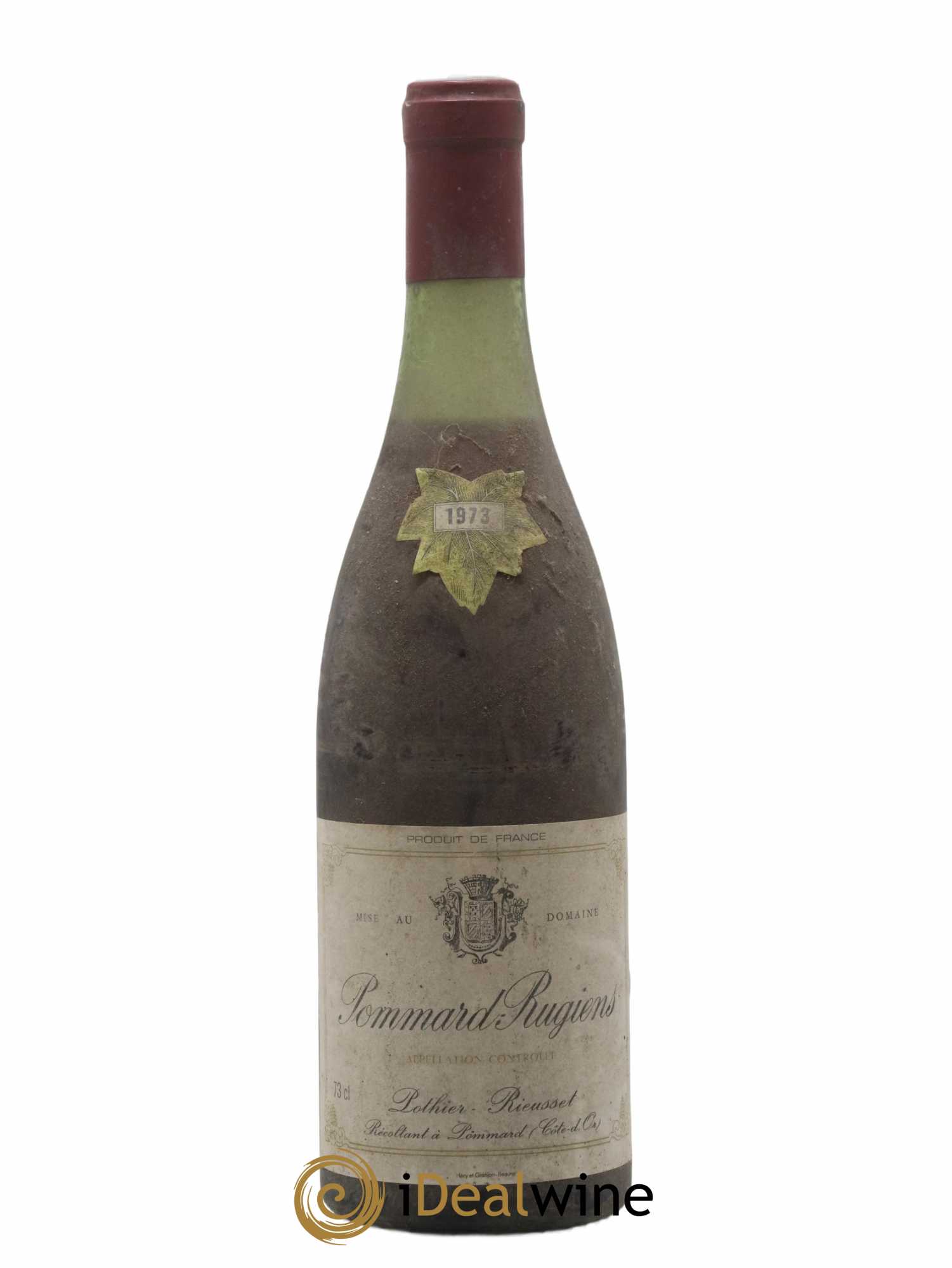 Pommard 1er Cru Rugiens Pothier Rieusset 1973 - Lot de 1 bouteille - 0