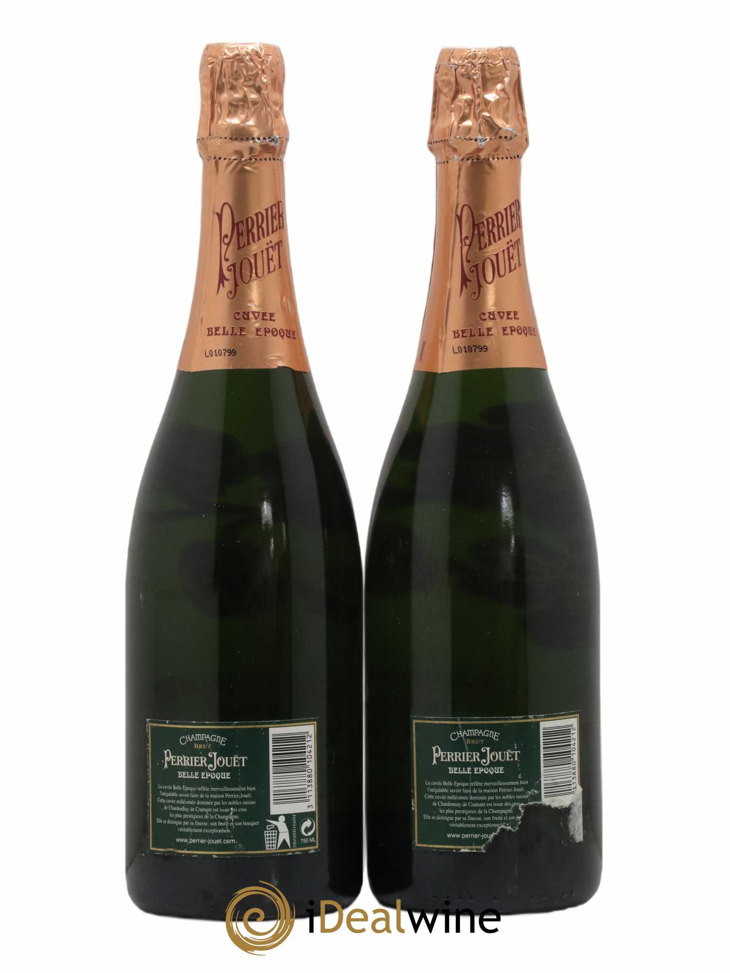 Cuvée Belle Epoque Brut Perrier-Jouët 1995 - Lot de 2 bouteilles - 1
