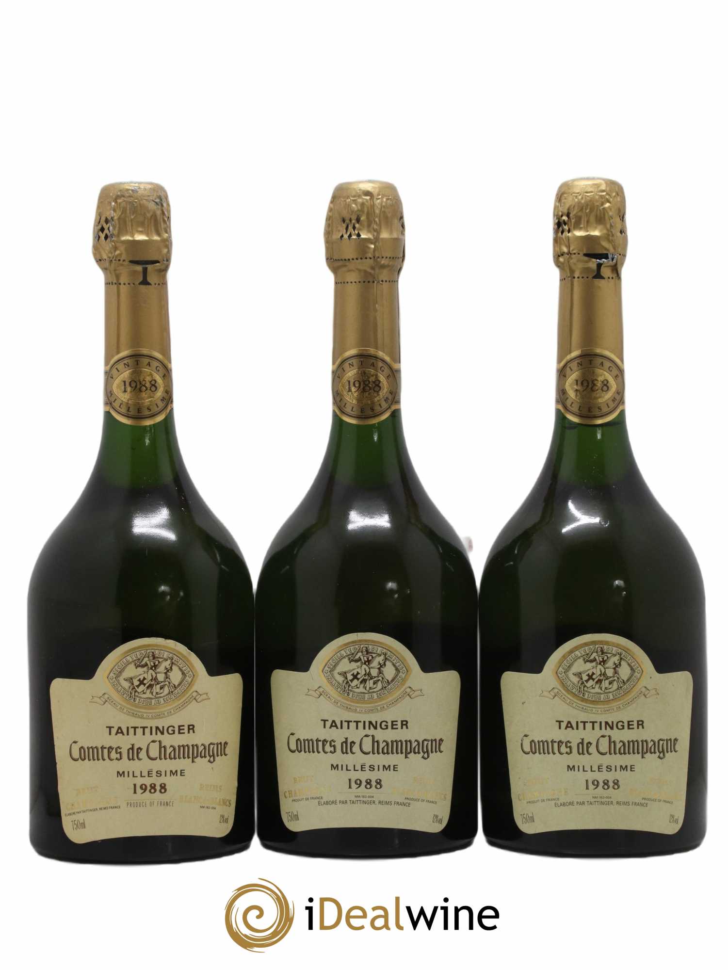 Comtes de Champagne Taittinger 1988 - Lot de 3 bouteilles - 0