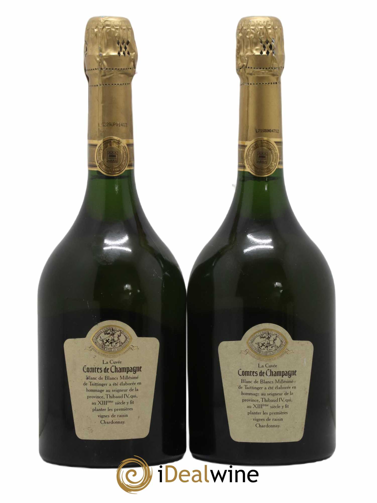Comtes de Champagne Taittinger 1988 - Lot de 2 bouteilles - 1
