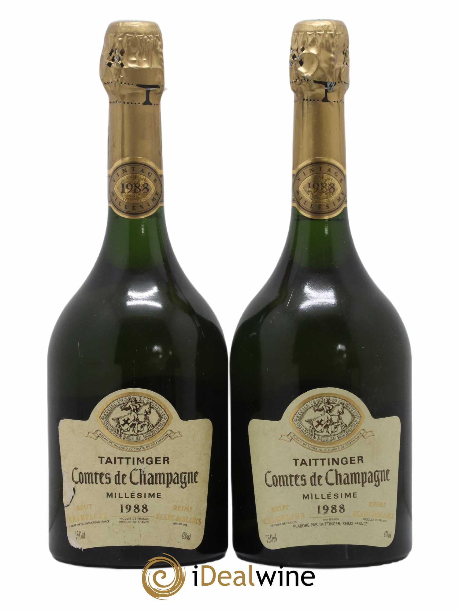 Comtes de Champagne Taittinger 1988 - Lot de 2 bouteilles - 0