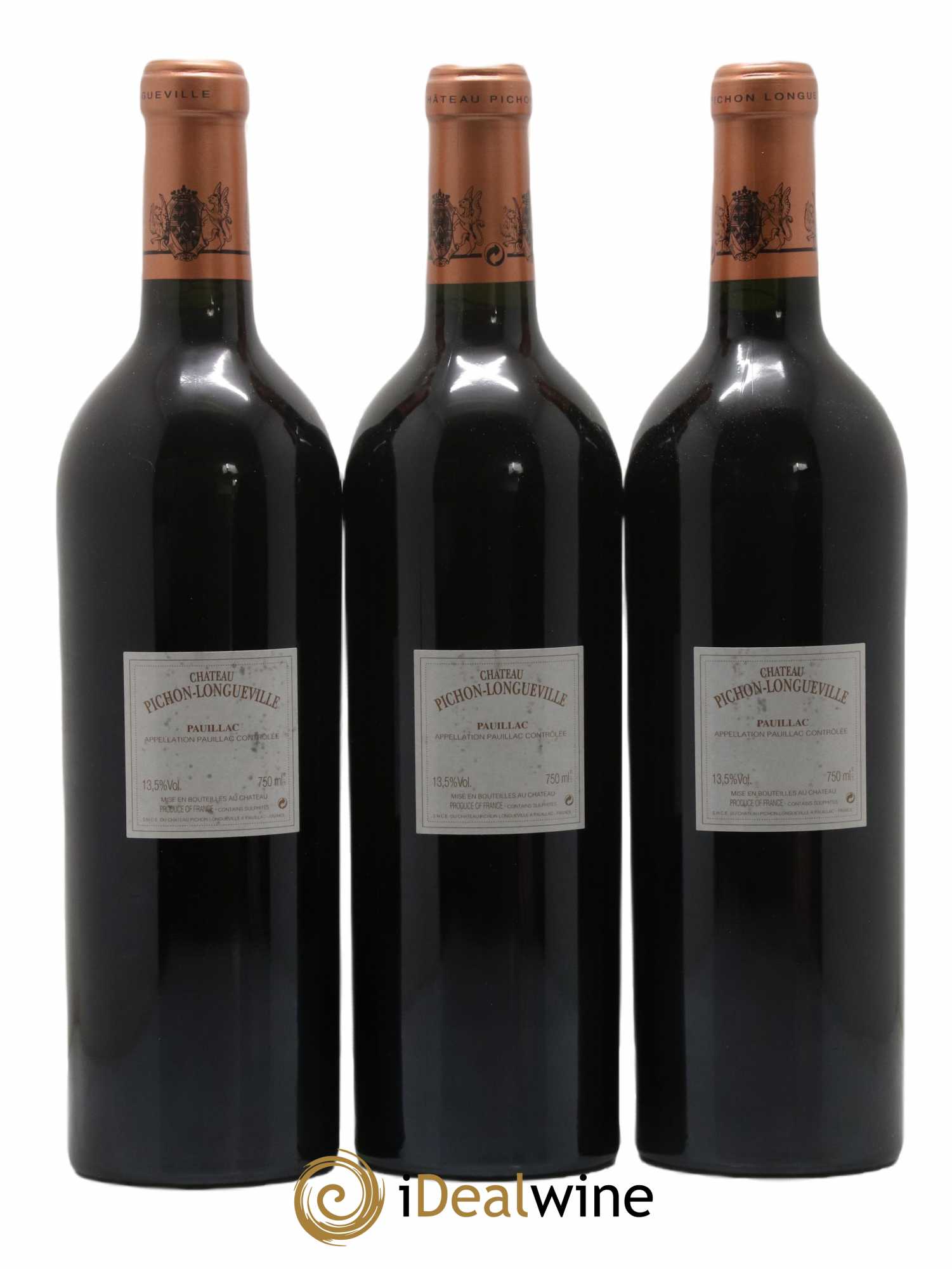 Pichon Longueville Baron 2ème Grand Cru Classé 2005 - Lot of 3 bottles - 1