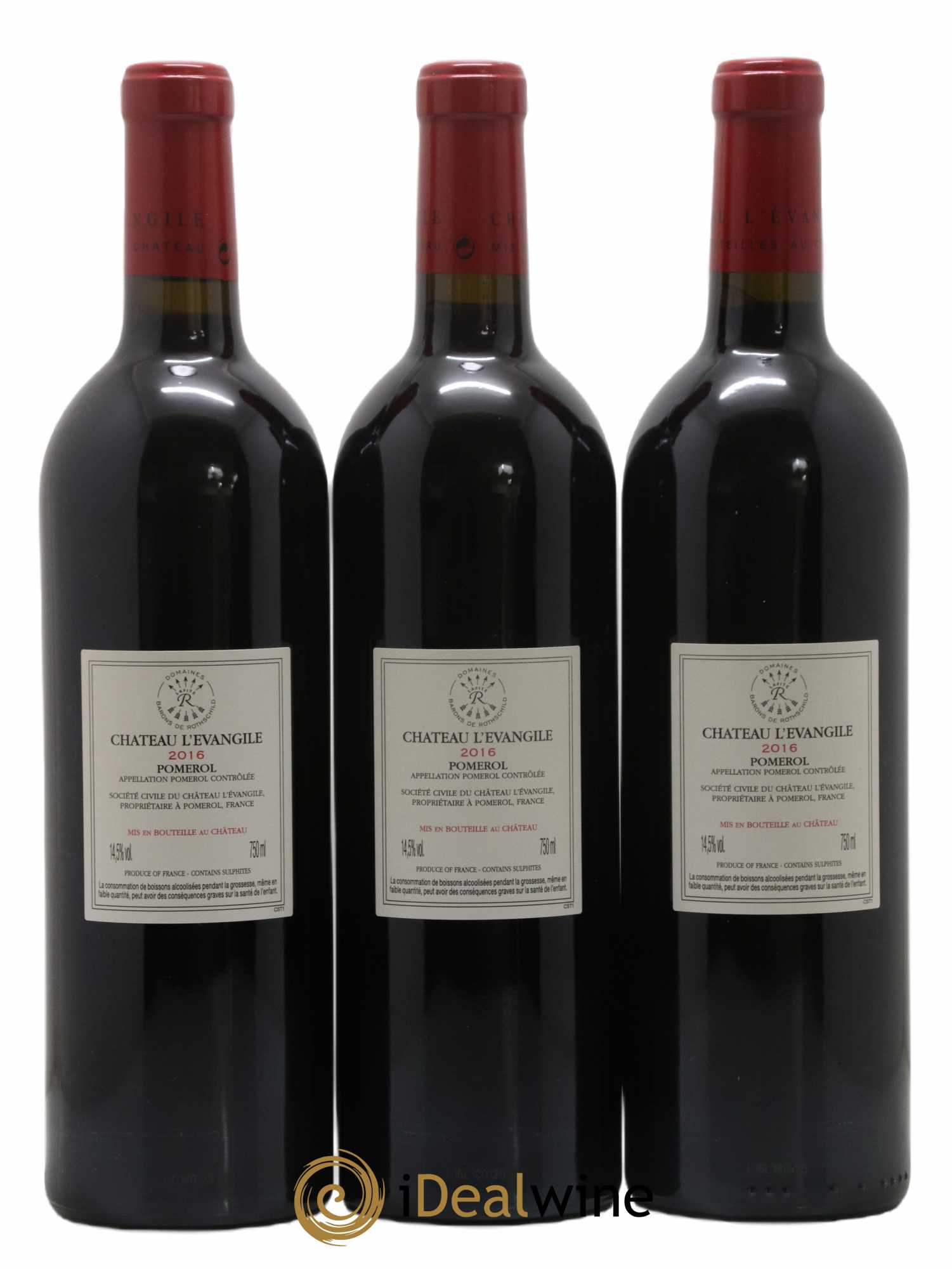 Château l' Évangile 2016 - Lot de 6 bouteilles - 2