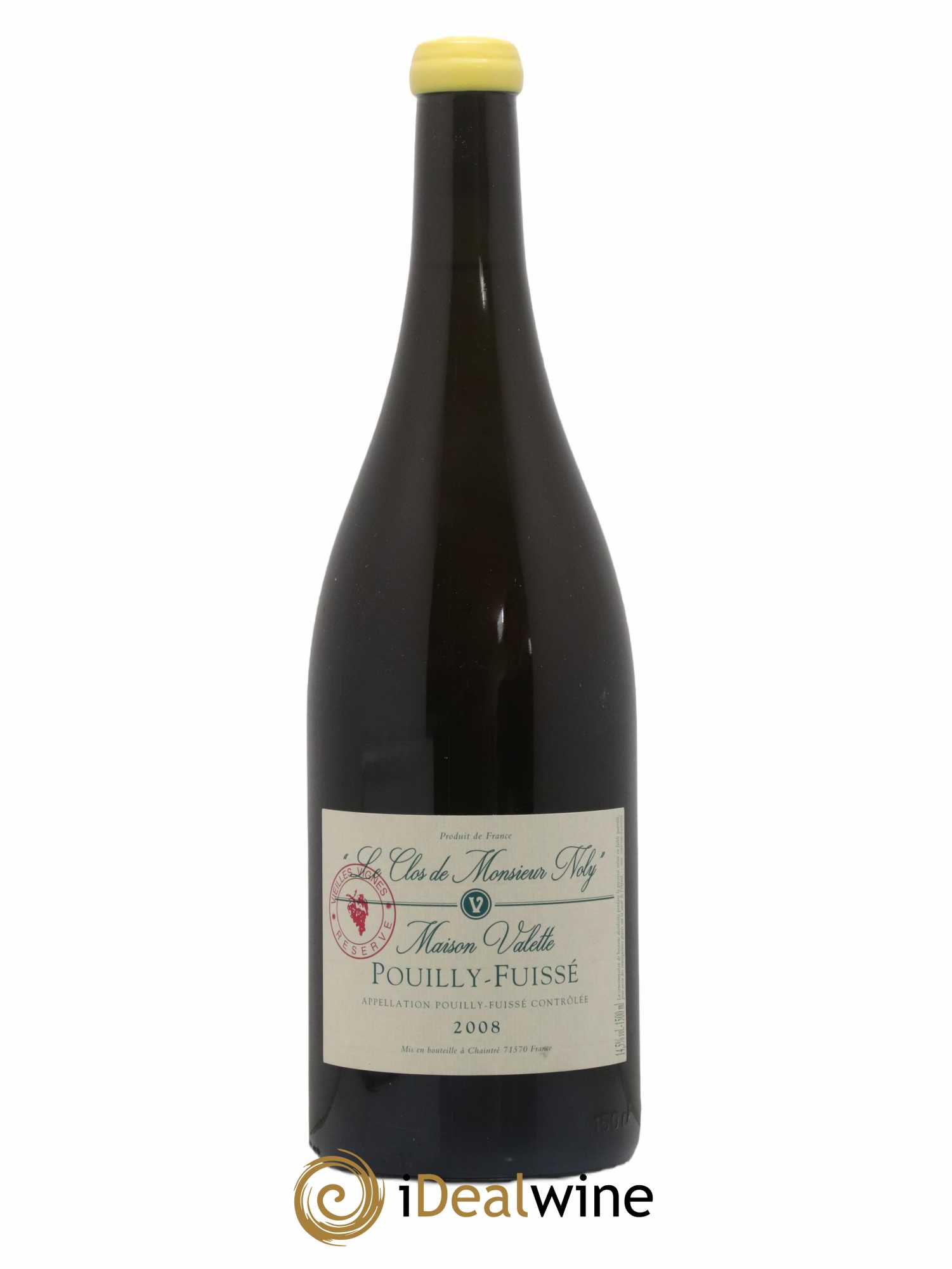 Pouilly-Fuissé Clos de Monsieur Noly Vieilles Vignes Valette (Domaine) 2008 - Lot de 1 magnum - 0