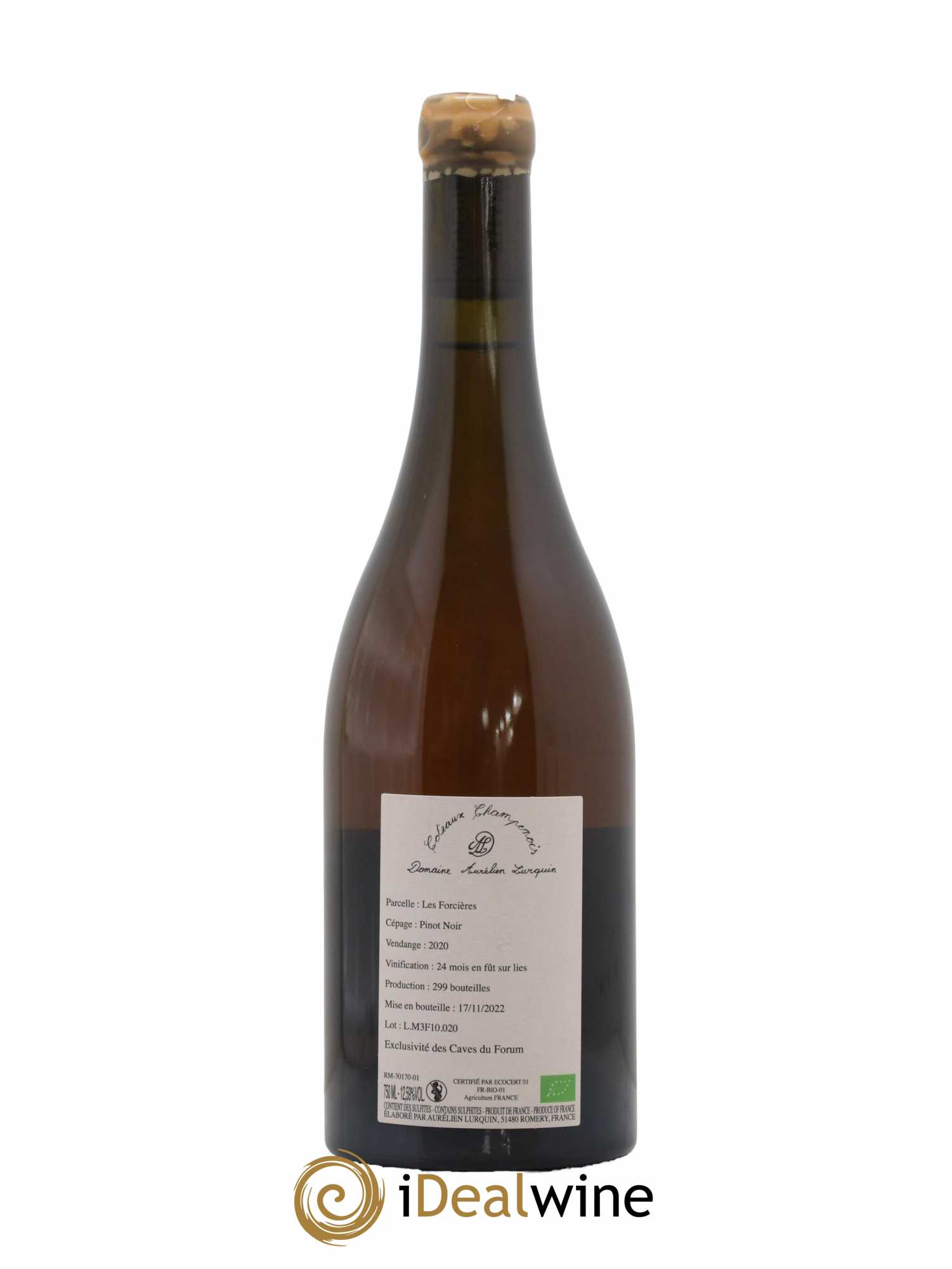 Coteaux Champenois Les Forcières Aurelien Lurquin 2020 - Lot of 1 bottle - 1