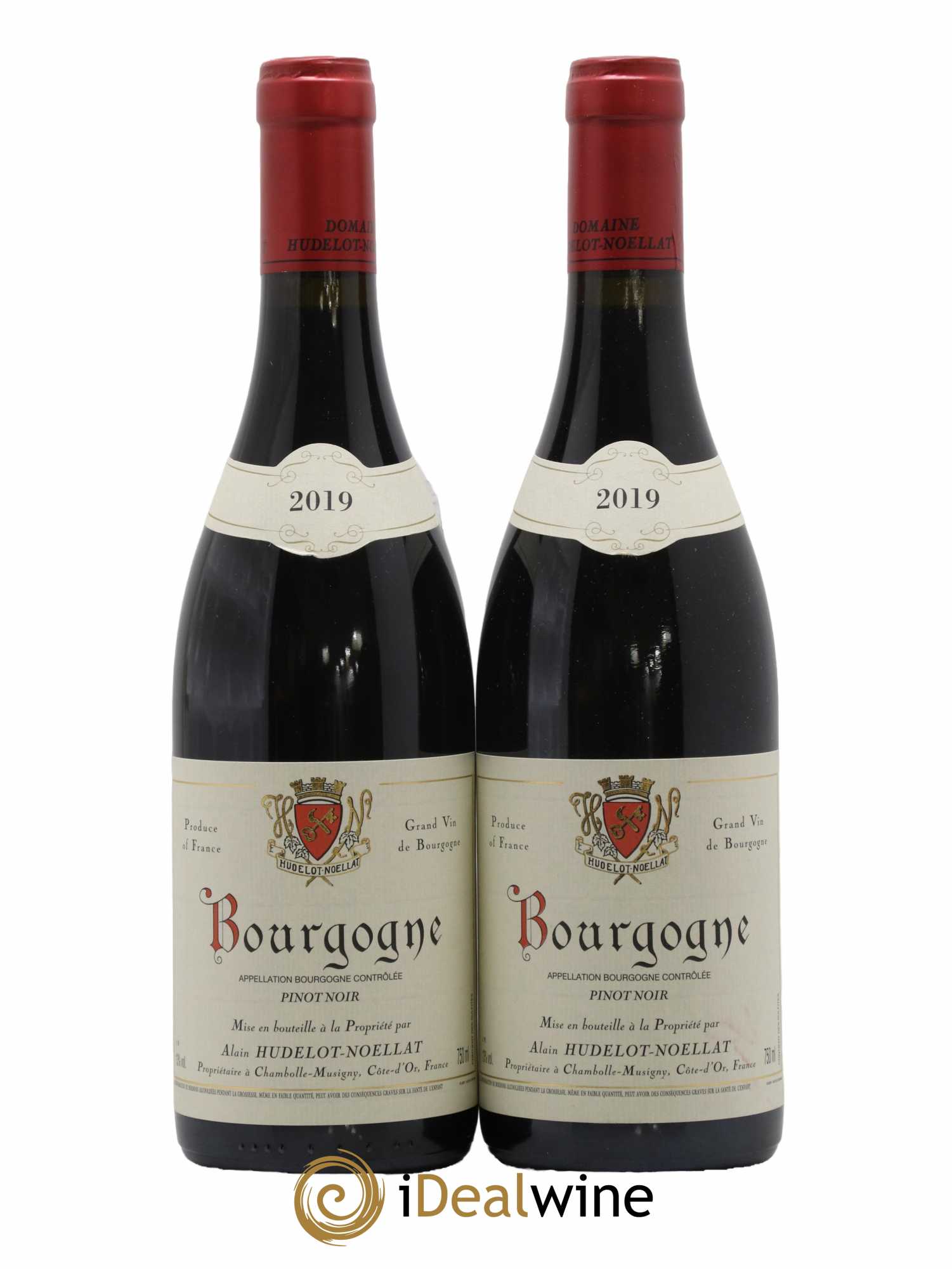 Bourgogne Pinot Noir Hudelot Noellat 2019 - Lot de 2 bouteilles - 0
