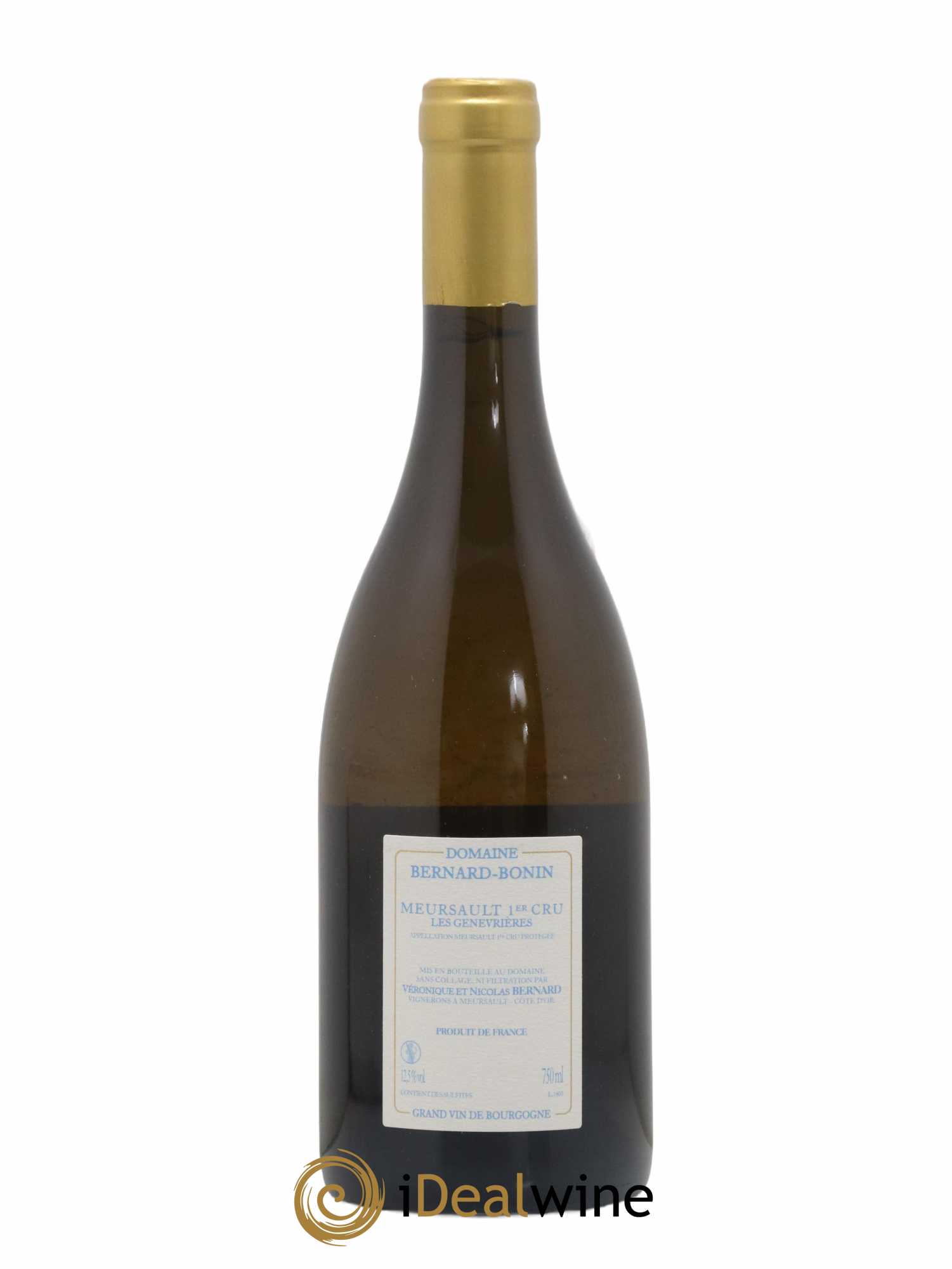 Meursault 1er Cru Les Genevrières Bernard Bonin 2016 - Lot de 1 bouteille - 1