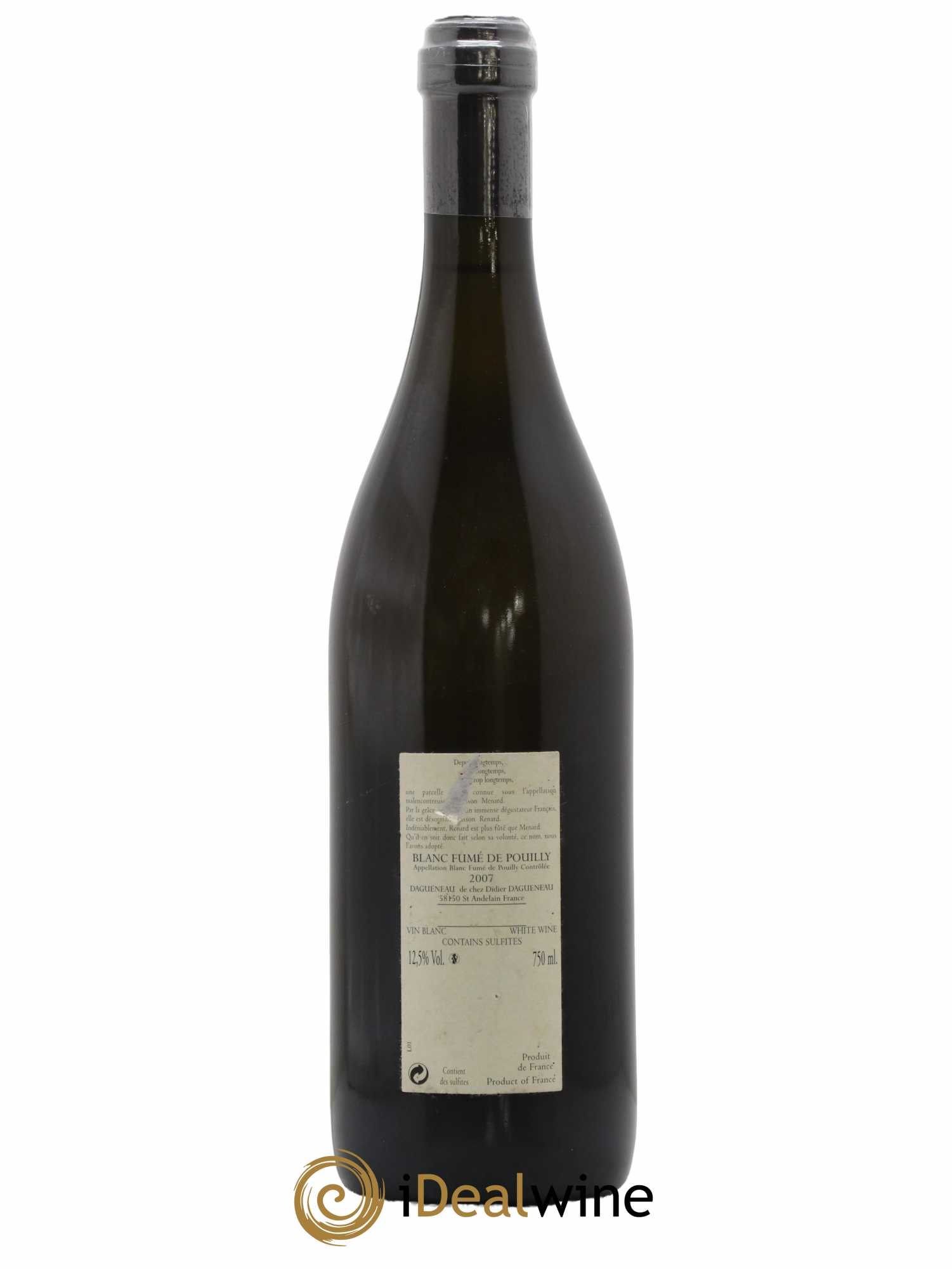 Pouilly-Fumé Buisson Renard Dagueneau (Domaine Didier - Louis-Benjamin) 2007 - Lot de 1 bouteille - 1