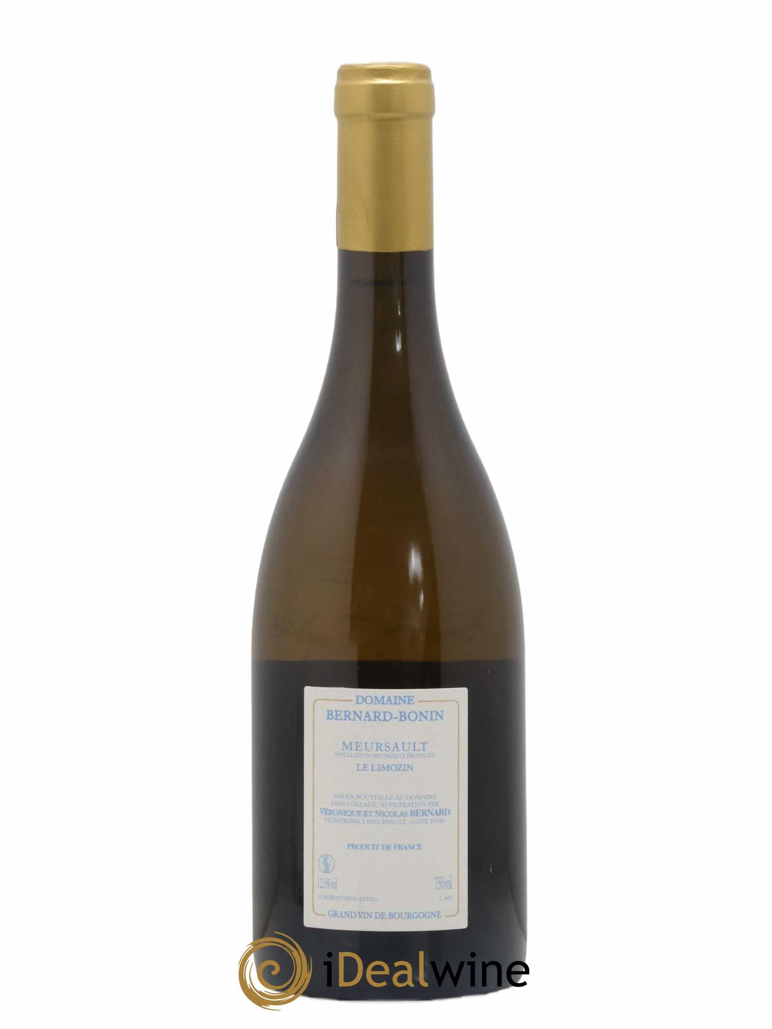 Meursault Le Limozin Bernard Bonin 2016 - Lot de 1 bouteille - 1