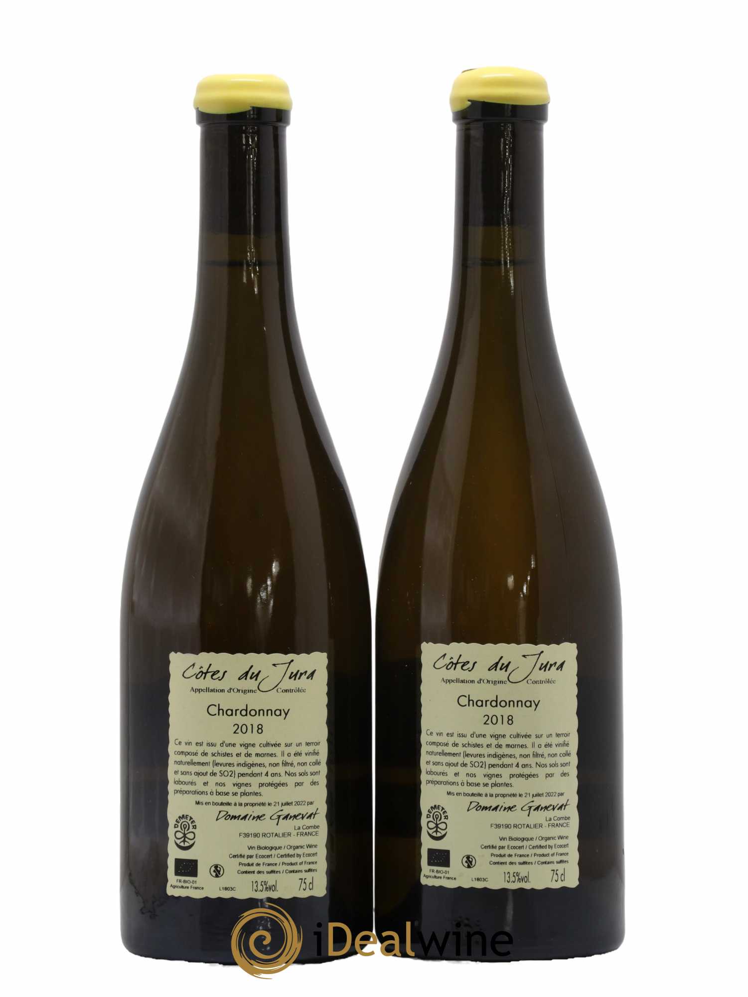 Côtes du Jura Chardonnay En Billat Jean-François Ganevat (Domaine) 2018 - Posten von 2 Flaschen - 1