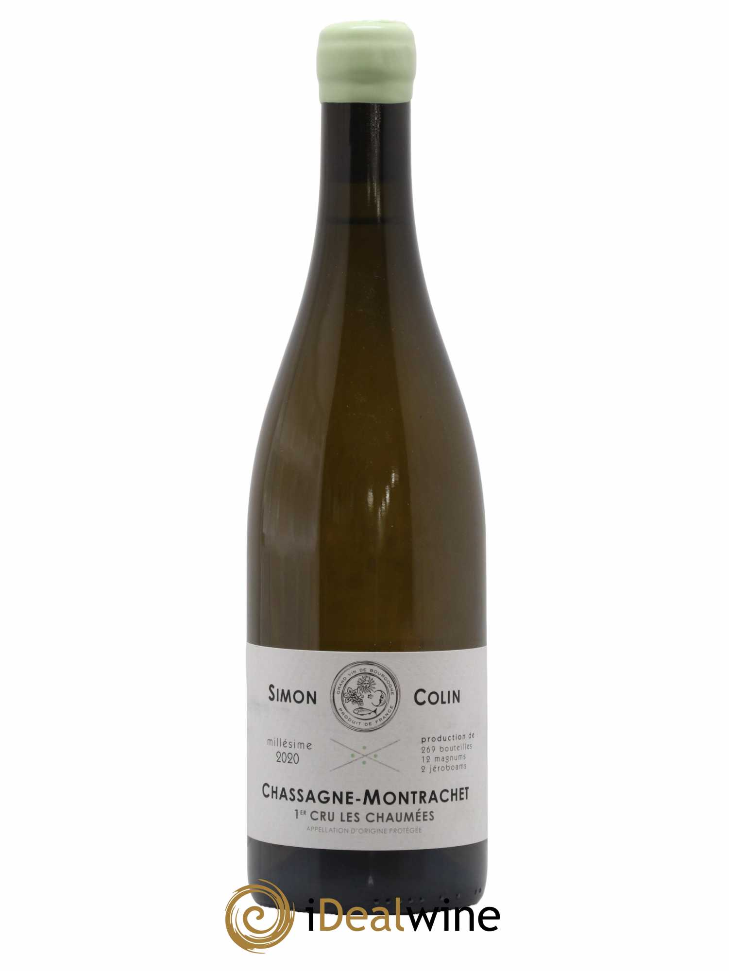 Chassagne-Montrachet 1er Cru Les Chaumées Simon Colin 2020 - Lot of 1 bottle - 0
