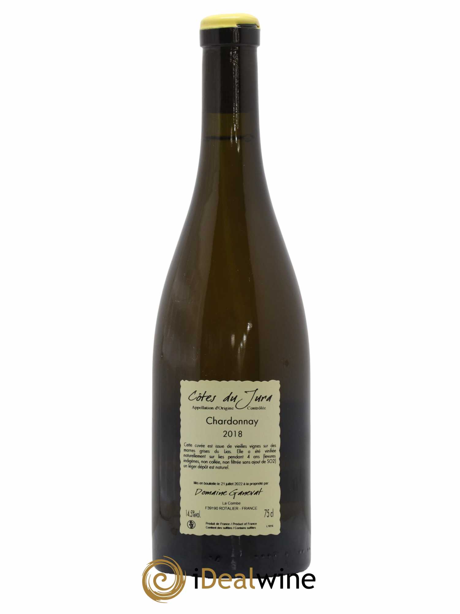 Côtes du Jura Chardonnay La Pelerine Domaine Ganevat 2018 - Posten von 1 Flasche - 1