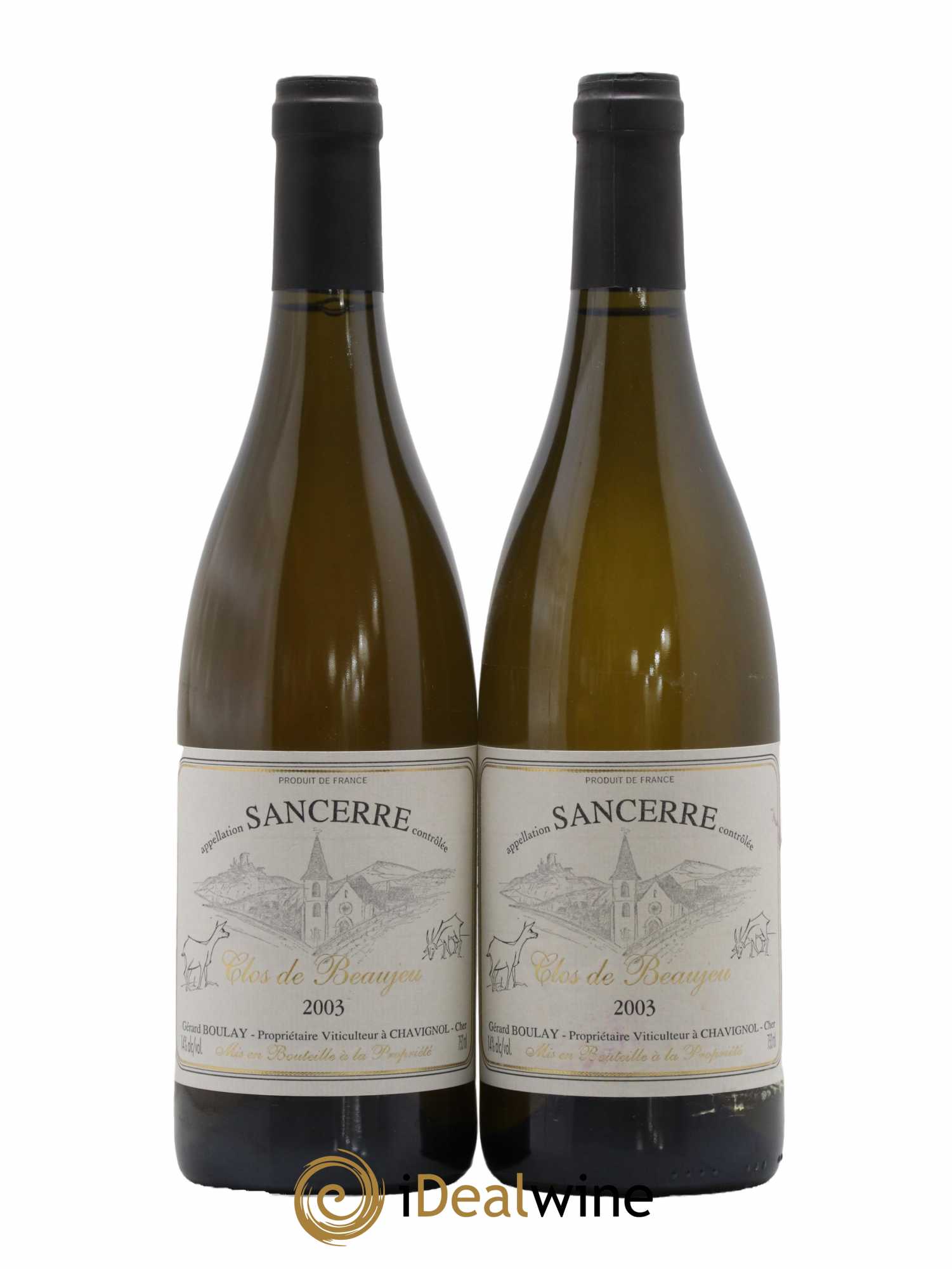Sancerre Clos de Beaujeu Gérard Boulay 2003 - Lot de 2 bouteilles - 0