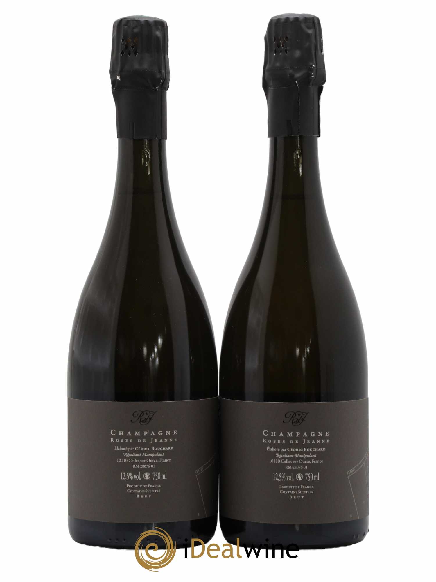 Roses de Jeanne Côte de Val Vilaine Blanc de Noirs Cédric Bouchard 2020 - Lot of 2 bottles - 1
