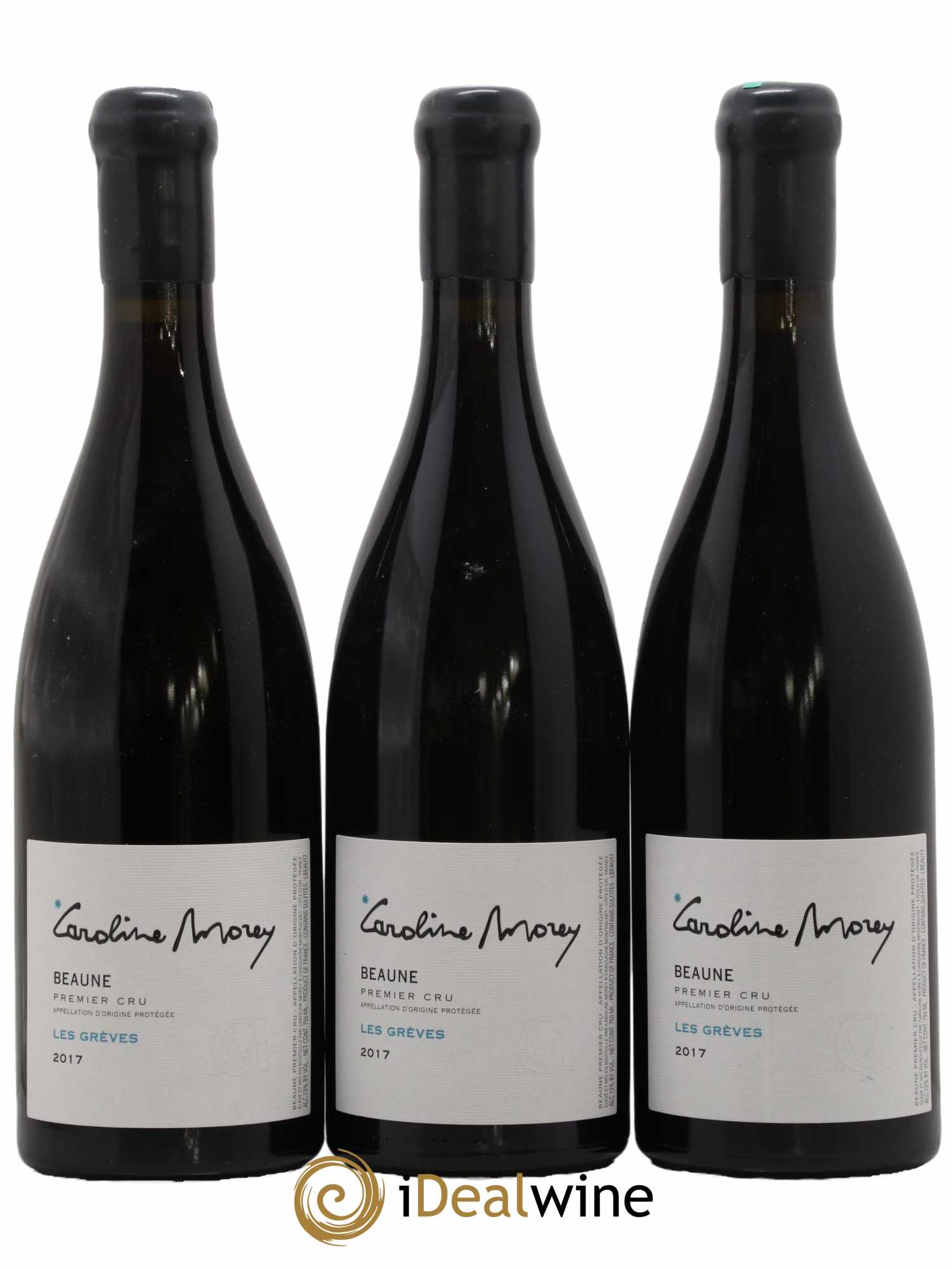 Beaune 1er Cru Les Grèves Caroline Morey 2017 - Lot de 3 bouteilles - 0
