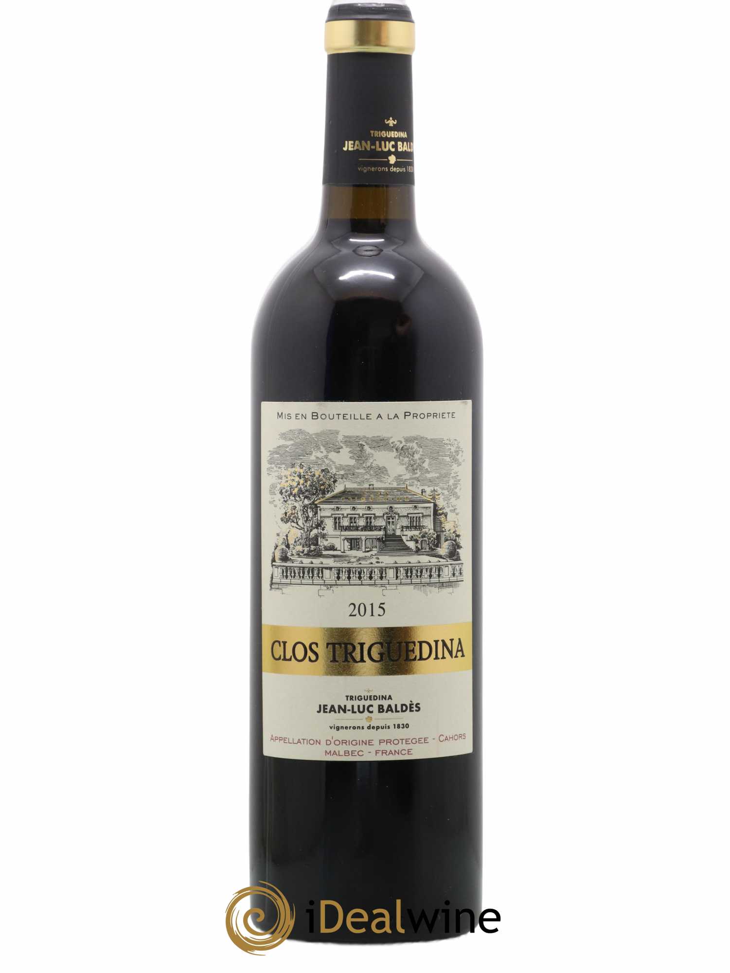 Cahors Clos Triguedina Jean-Luc Baldès (sans prix de réserve) 2015 - Lot de 1 bouteille - 0