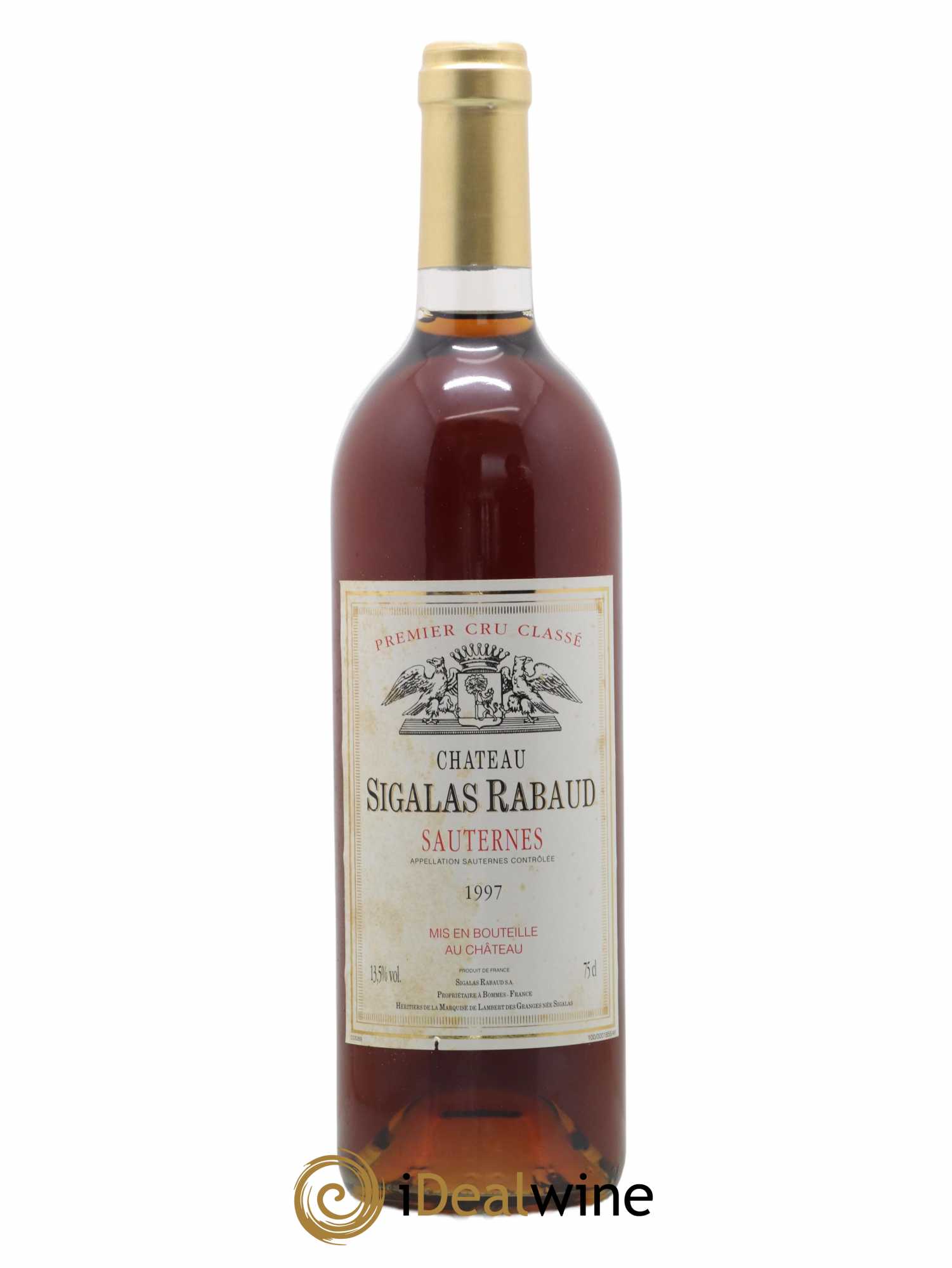 Château Sigalas Rabaud 1er Grand Cru Classé (senza prezzo di riserva) 1997 - Lotto di 1 bottiglia - 0