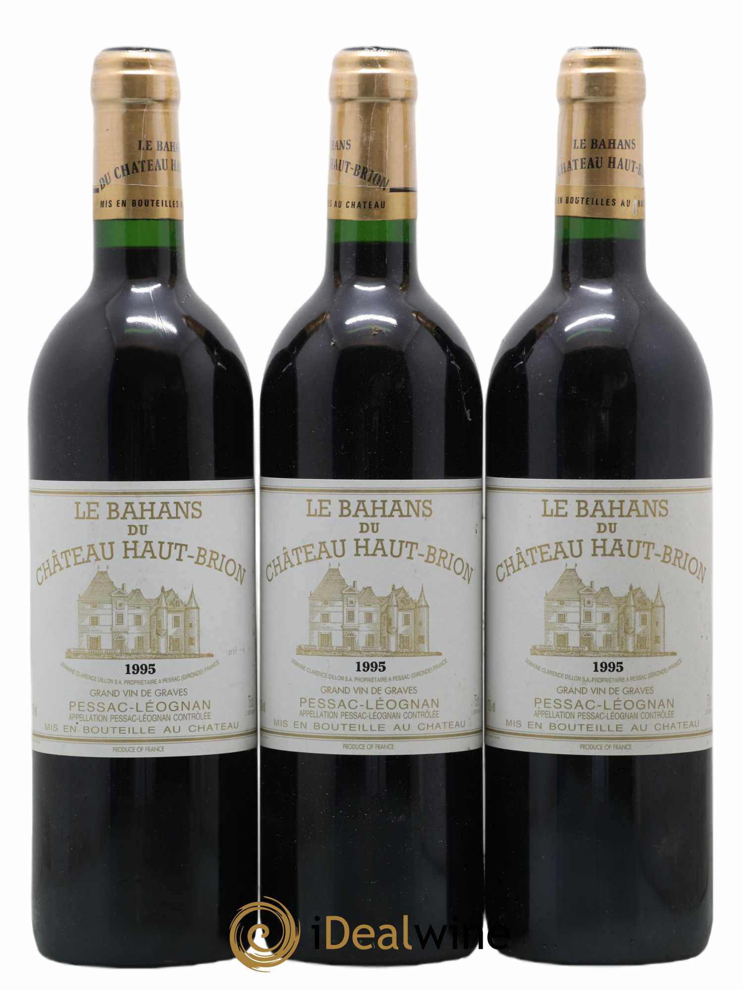 Clarence (Bahans) de Haut-Brion Second Vin 1995 - Lot de 3 bouteilles - 0