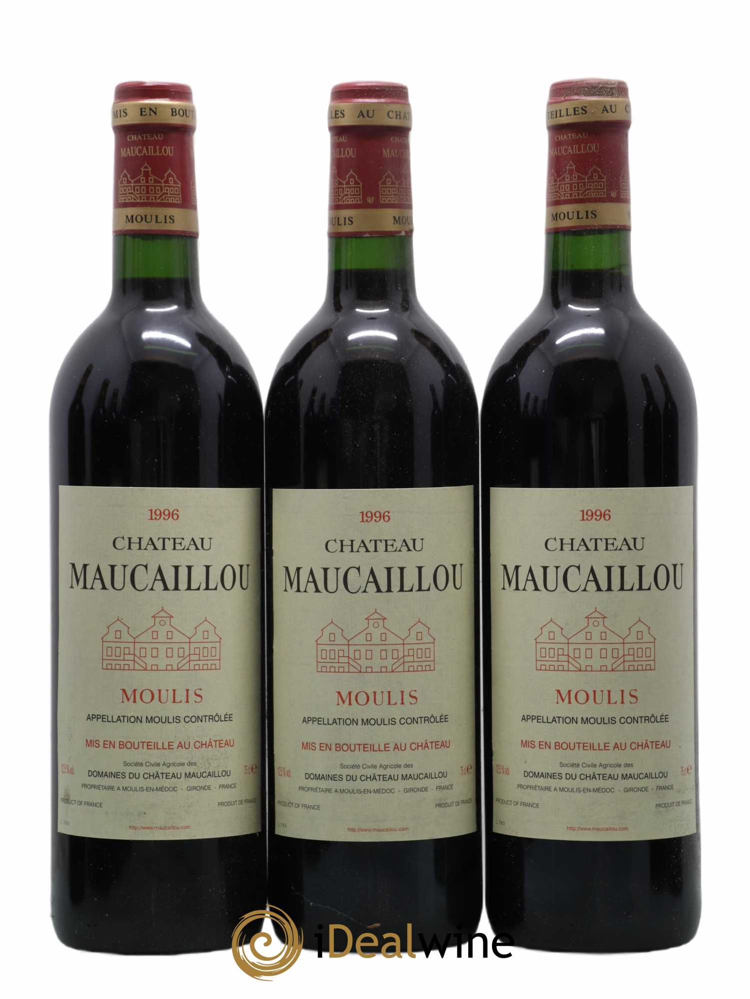 Château Maucaillou 1996 - Lot of 12 bottles - 2