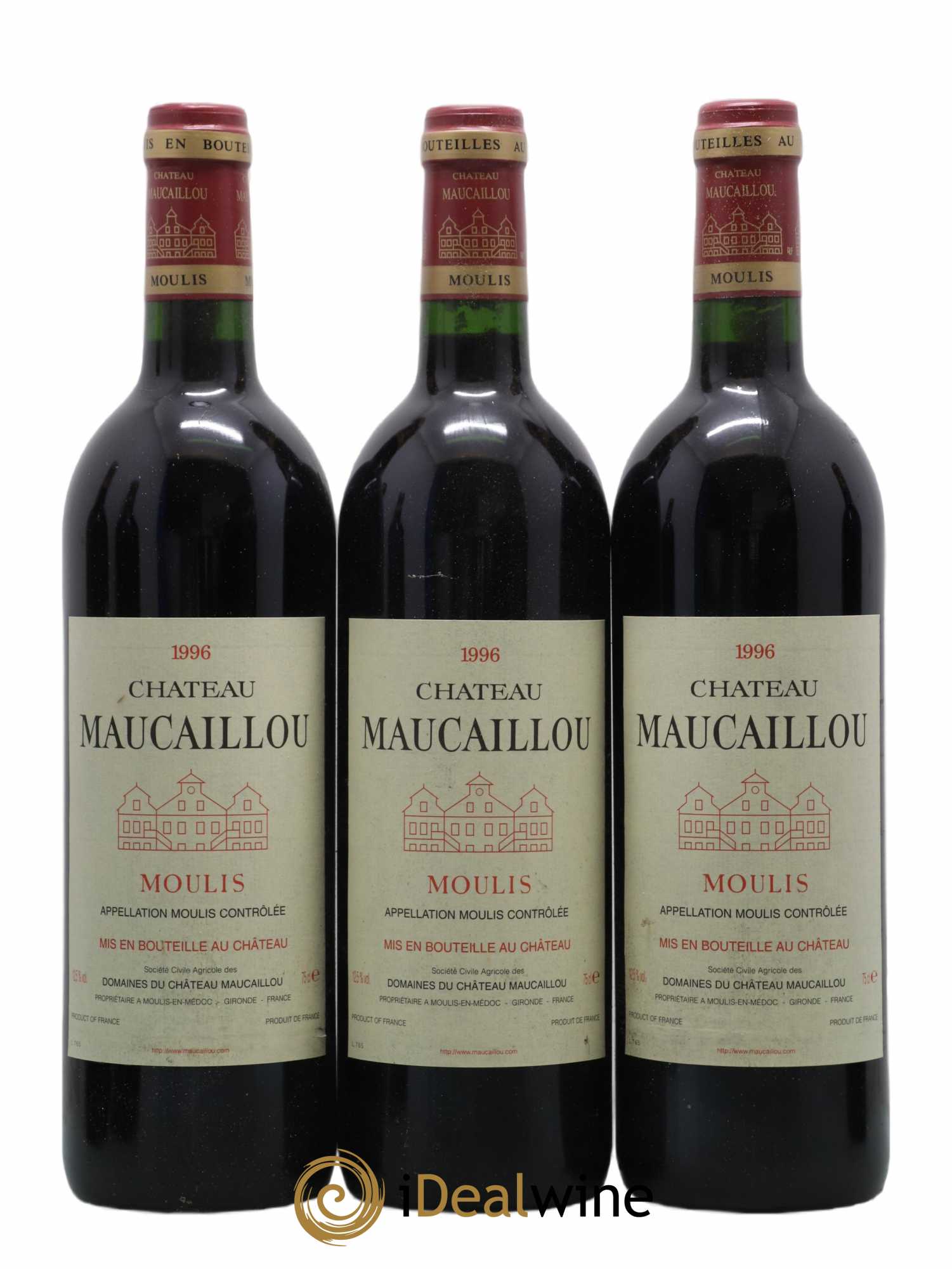 Château Maucaillou 1996 - Lot of 12 bottles - 3