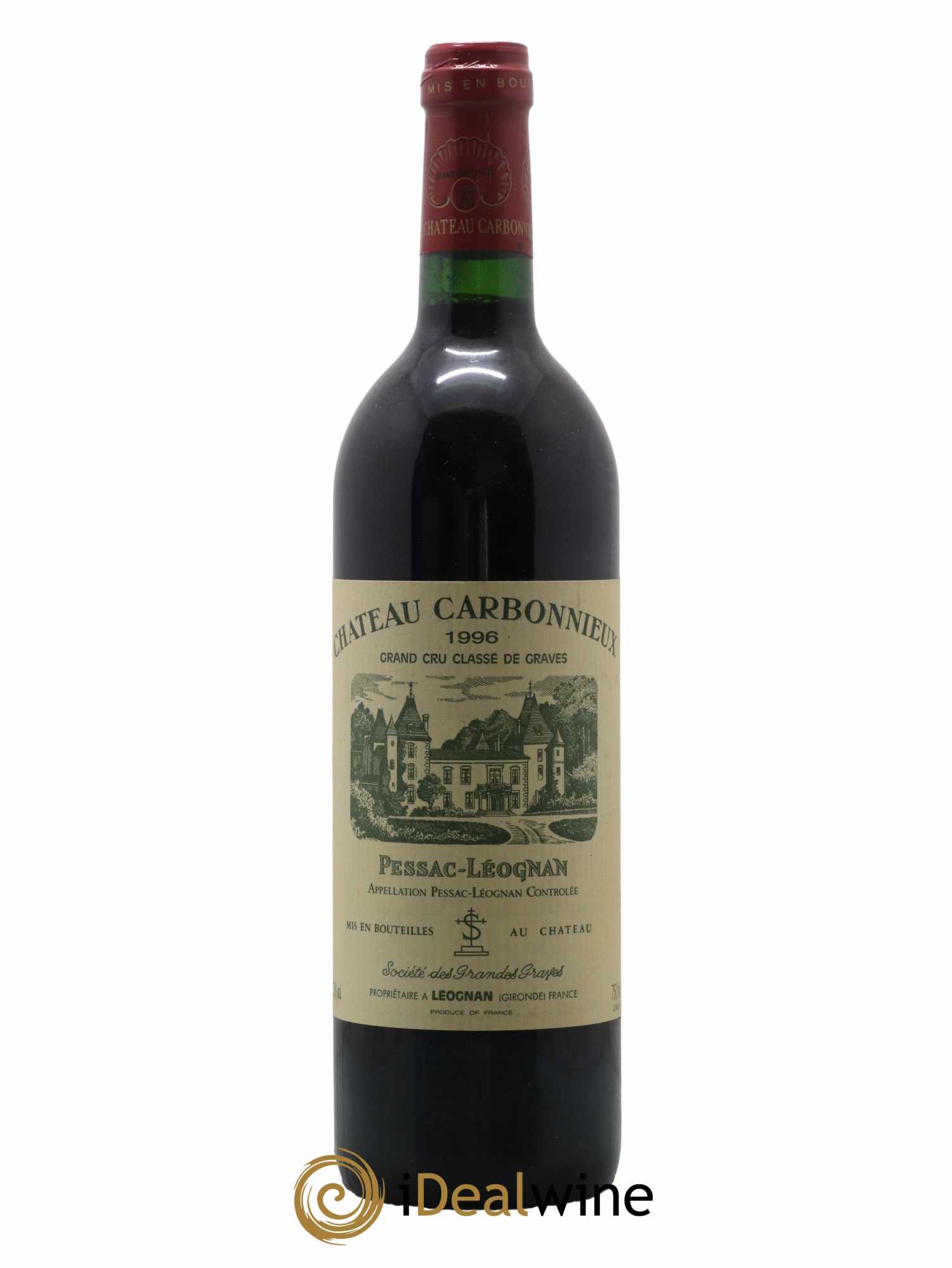 Château Carbonnieux Cru Classé de Graves 1996 - Lot de 1 bouteille - 0