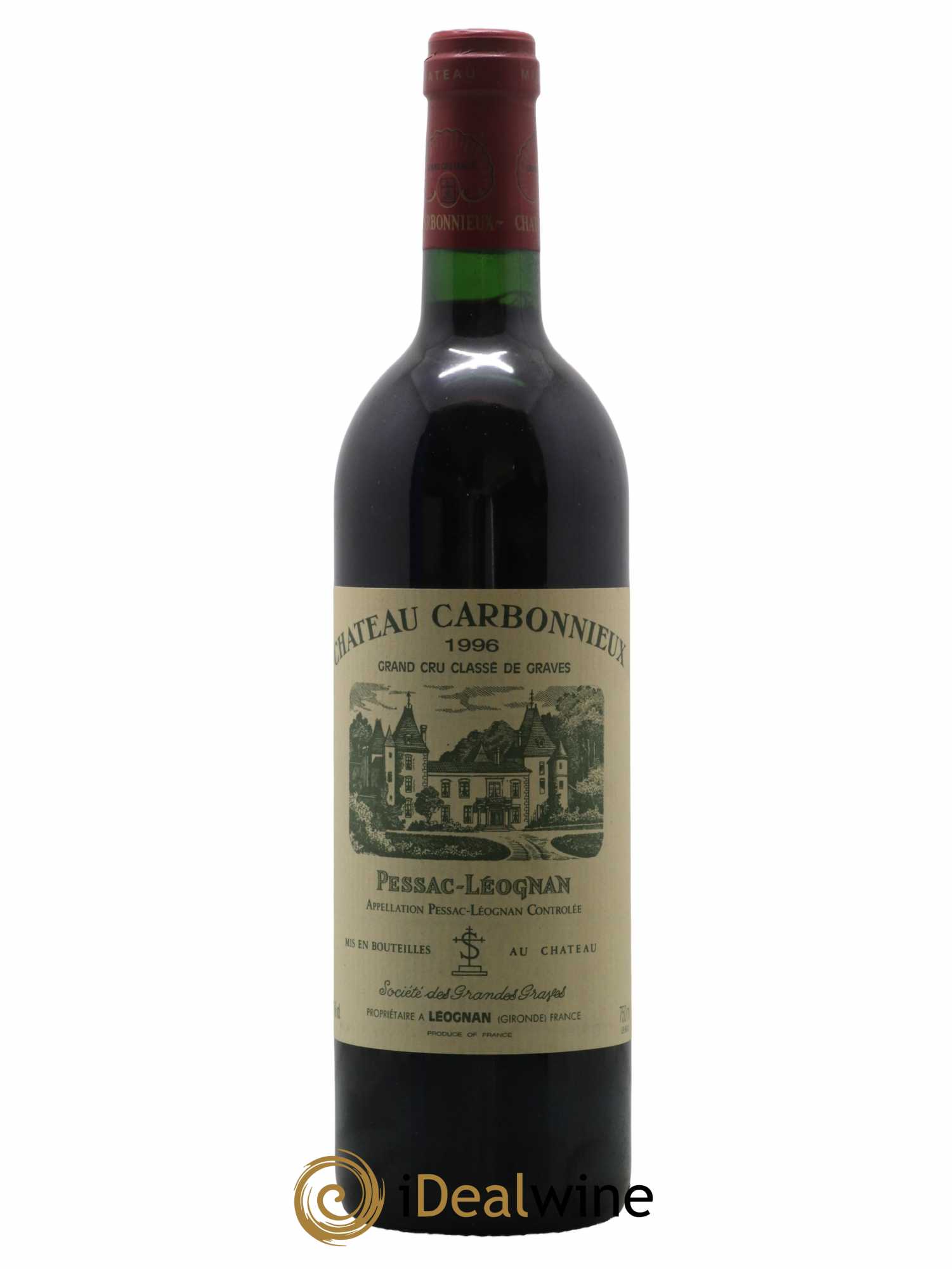Château Carbonnieux Cru Classé de Graves 1996 - Lot de 1 bouteille - 0