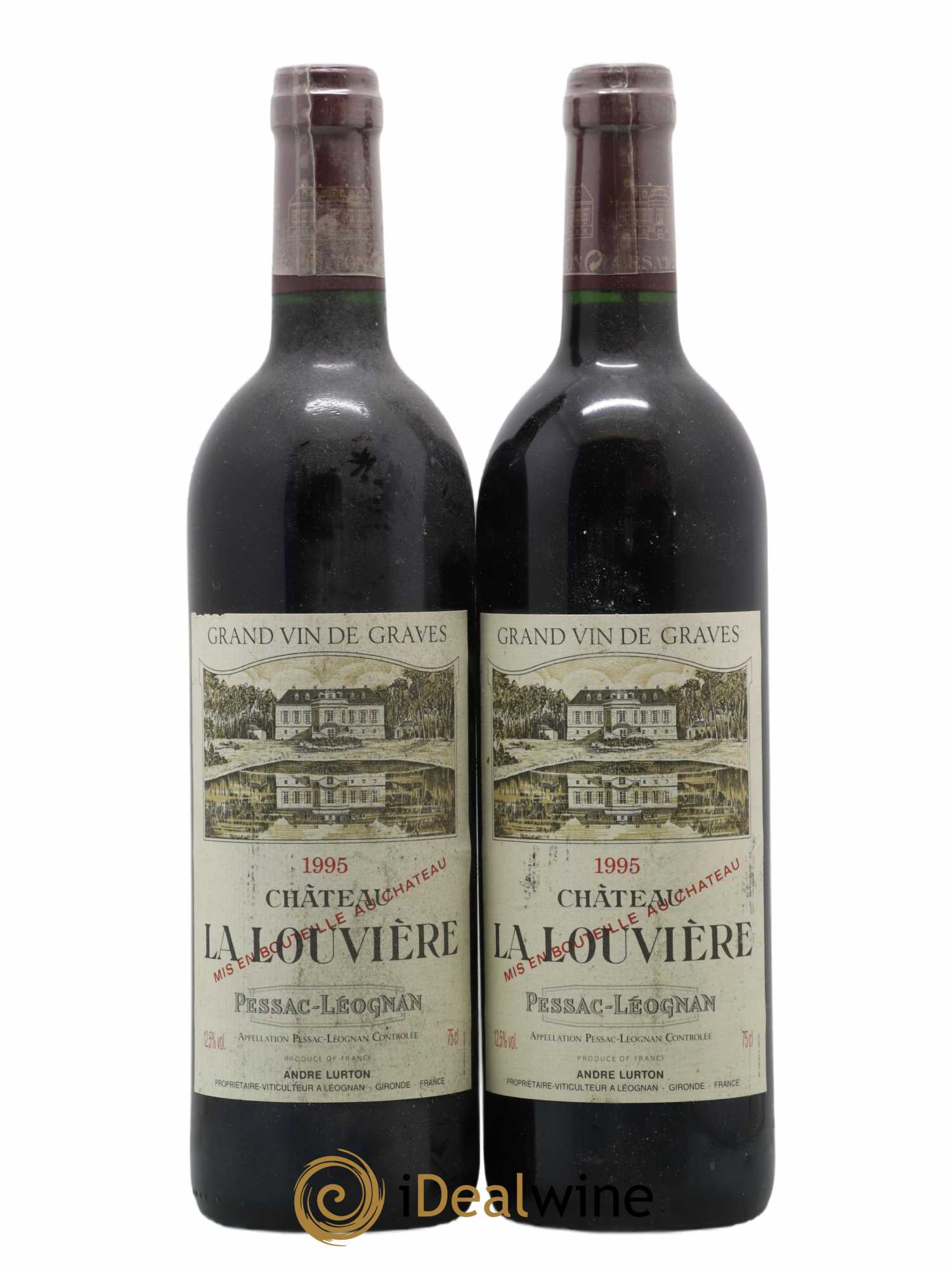 Château la Louvière 1995 - Lot de 2 bouteilles - 0