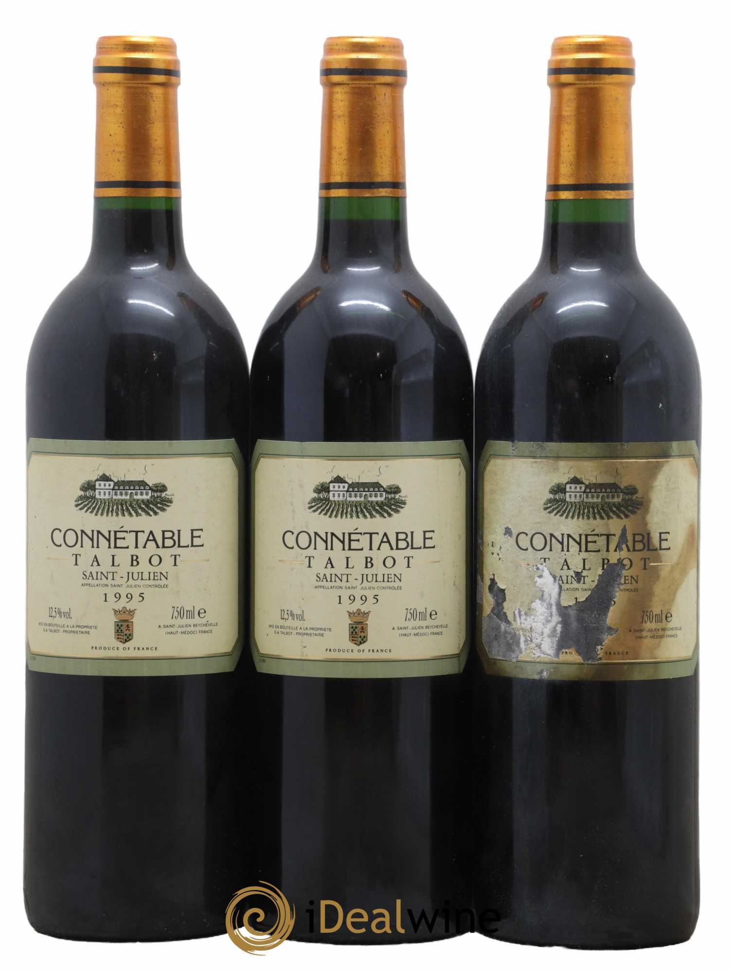 Connétable de Talbot Second Vin 1995 - Posten von 3 Flaschen - 0