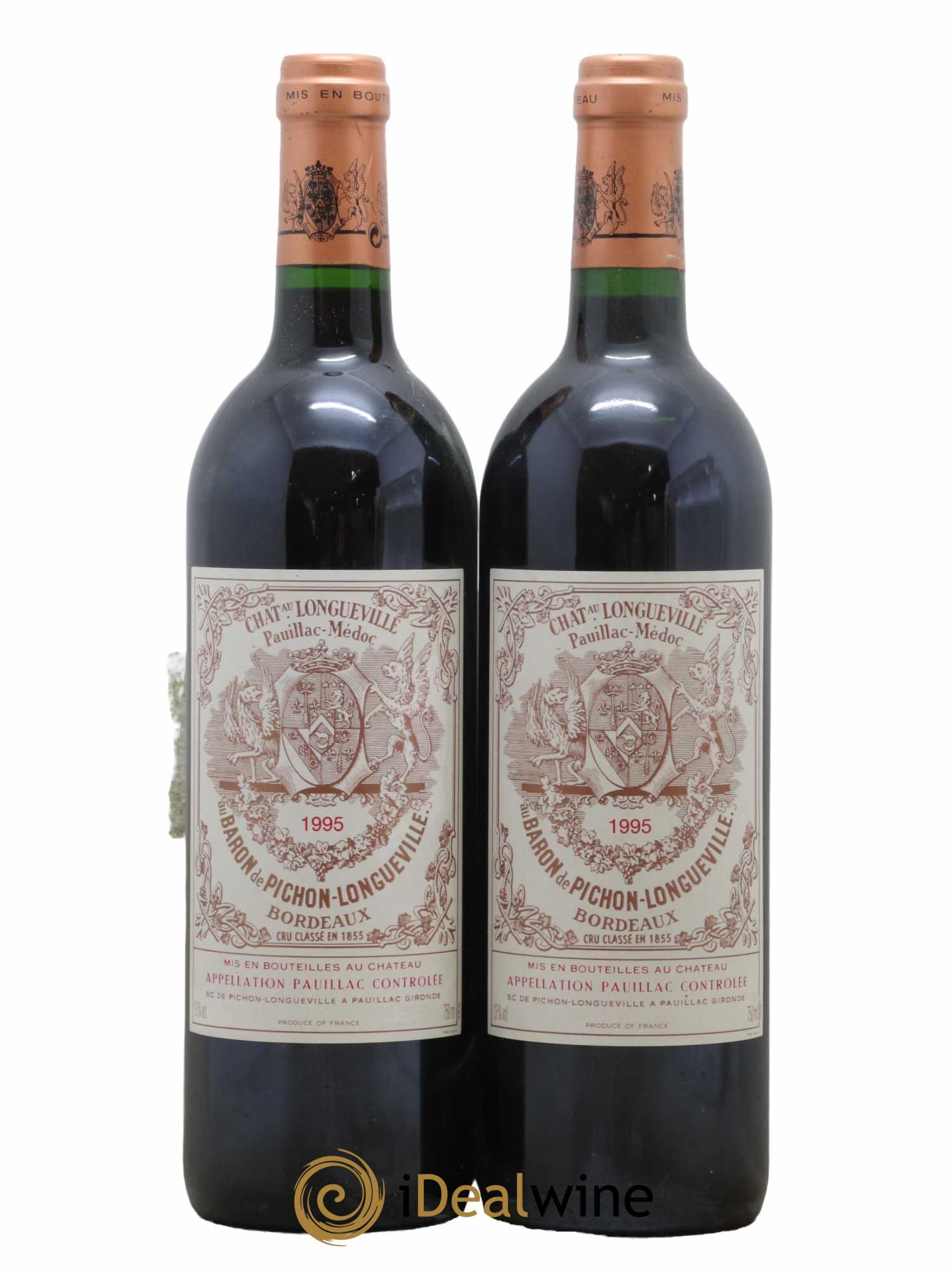 Pichon Longueville Baron 2ème Grand Cru Classé 1995 - Lot de 2 bouteilles - 0