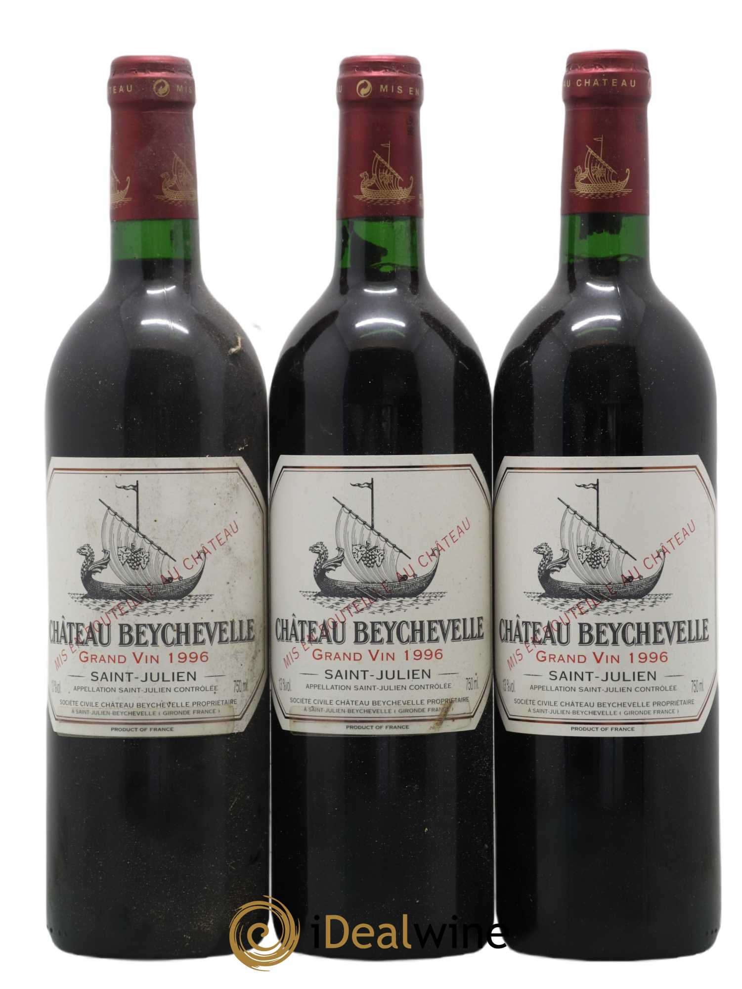 Château Beychevelle 4ème Grand Cru Classé 1996 - Lot de 12 bouteilles - 4