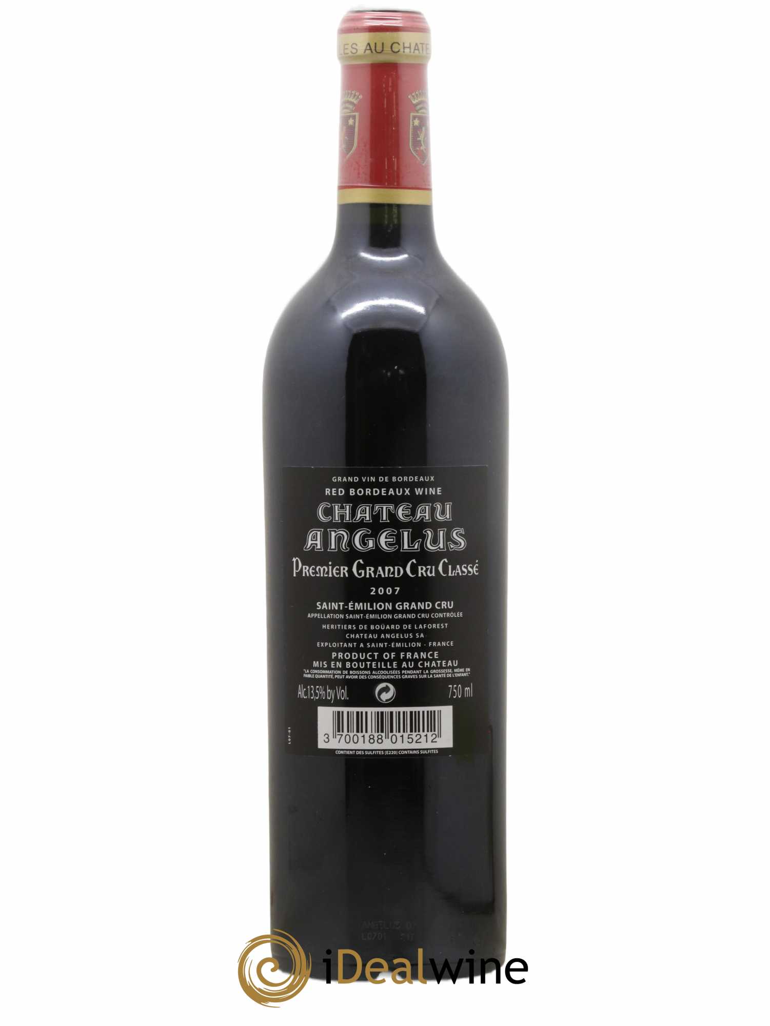 Château Angélus 1er Grand Cru Classé A 2007 - Lot of 1 bottle - 1