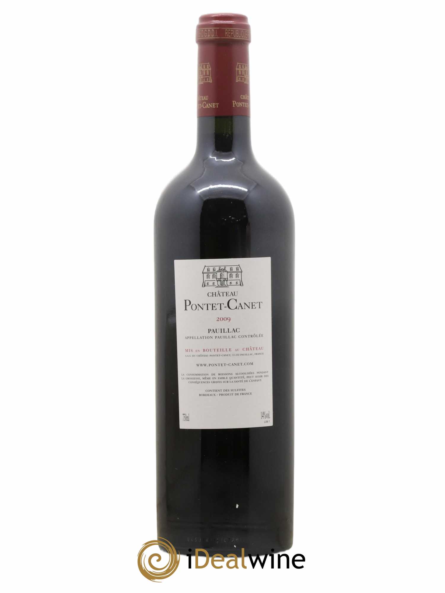 Château Pontet Canet 5ème Grand Cru Classé 2009 - Lot de 1 bouteille - 1