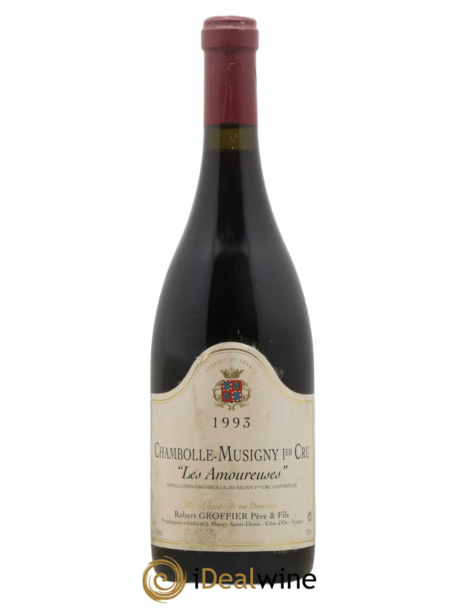 Chambolle-Musigny 1er Cru Les Amoureuses Robert Groffier Père & Fils (Domaine) 1993 - Lot de 1 bouteille - 0