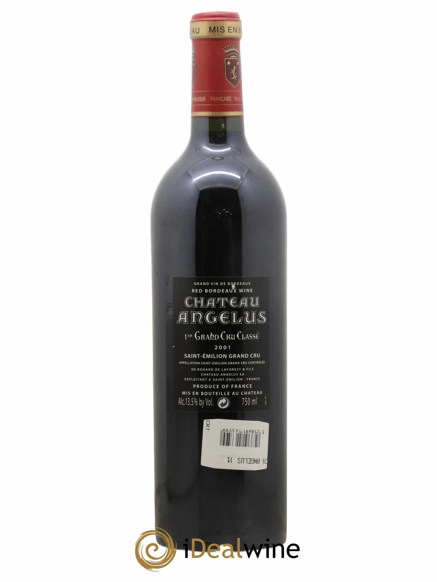 Château Angélus 1er Grand Cru Classé A 2001 - Lot de 1 bouteille - 1