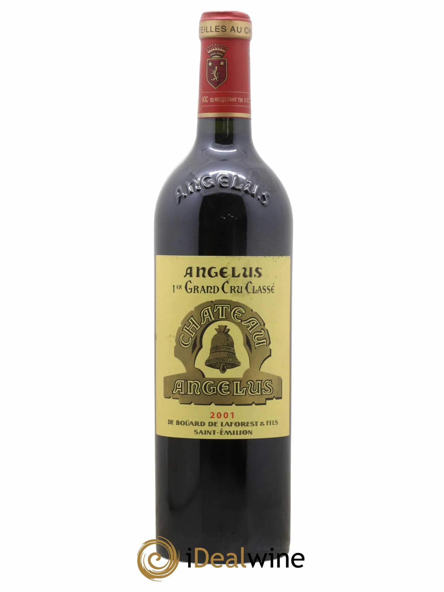 Château Angélus 1er Grand Cru Classé A 2001 - Lot de 1 bouteille - 0