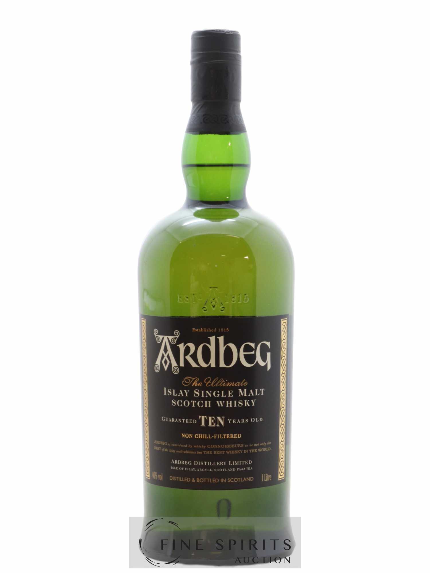 Ardbeg 10 years Of. (1L) Guaranted Ten Years Old The Ultimate (1L) 1L - Lot of 1 bottle - 1