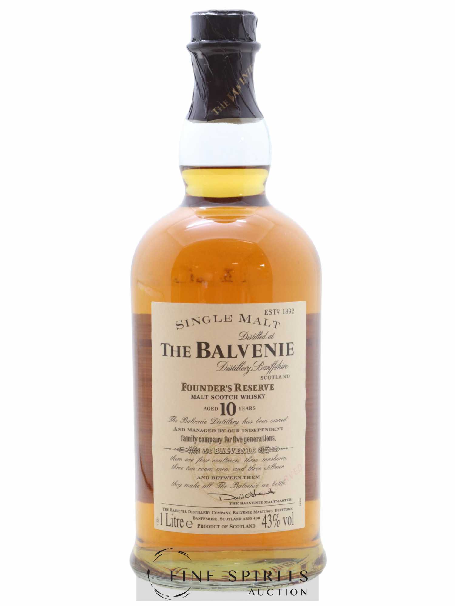 Balvenie (The) 10 years Of. Founder's Reserve (1L) 1L - Lot de 1 bouteille - 1