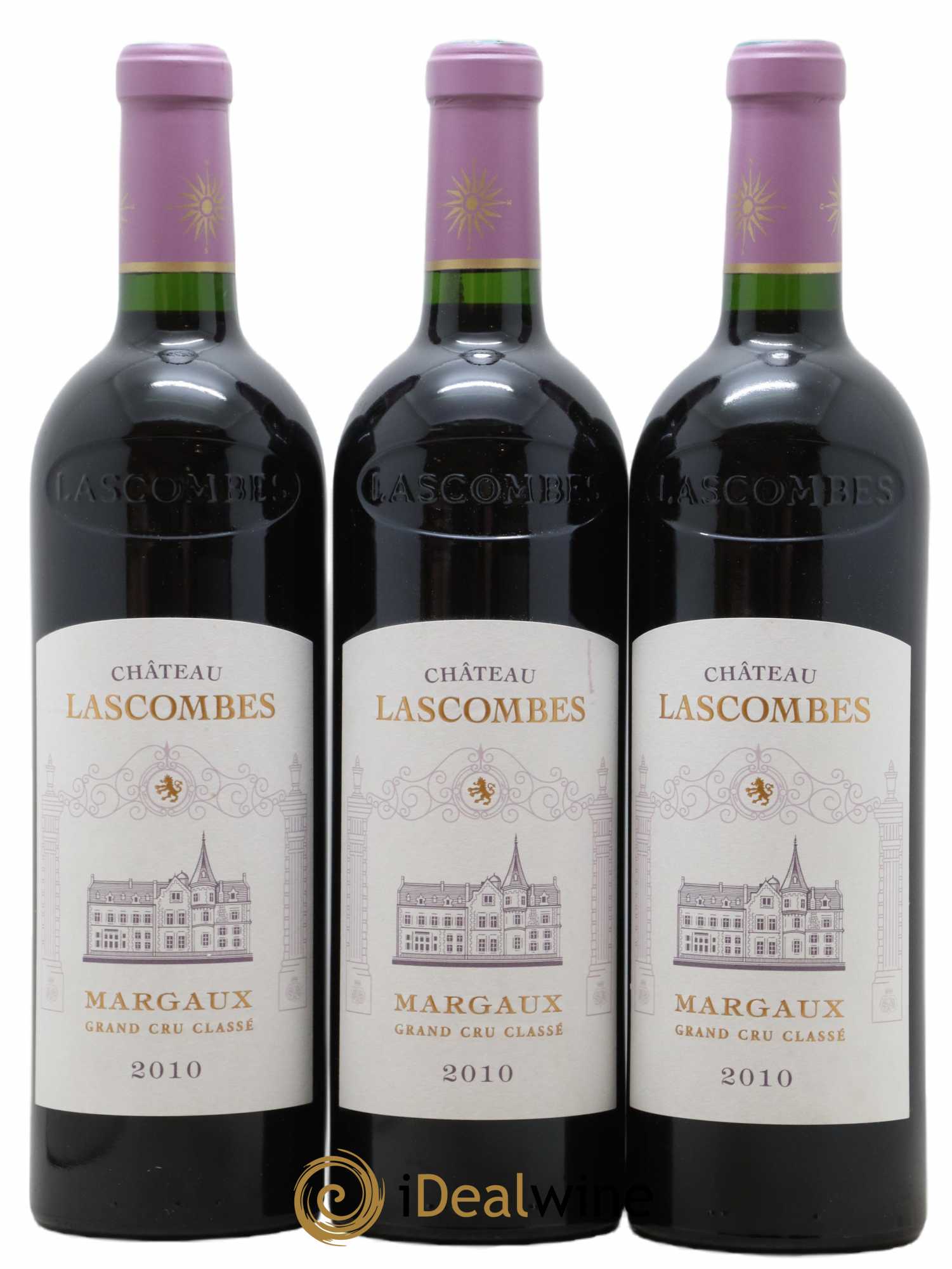 Château Lascombes 2ème Grand Cru Classé 2010 - Lot de 3 bouteilles - 0