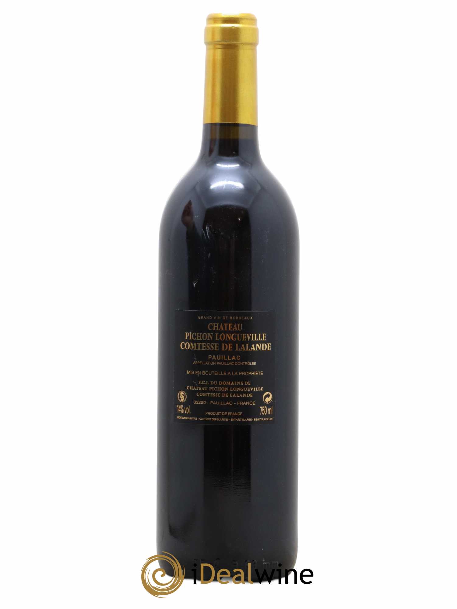 Château Pichon Longueville Comtesse de Lalande 2ème Grand Cru Classé 2010 - Lot de 1 bouteille - 1
