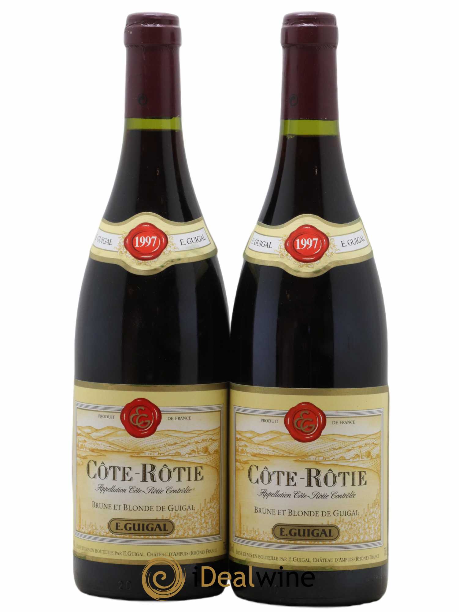 Côte-Rôtie Côtes Brune et Blonde Guigal 1997 - Lot de 2 bouteilles - 0