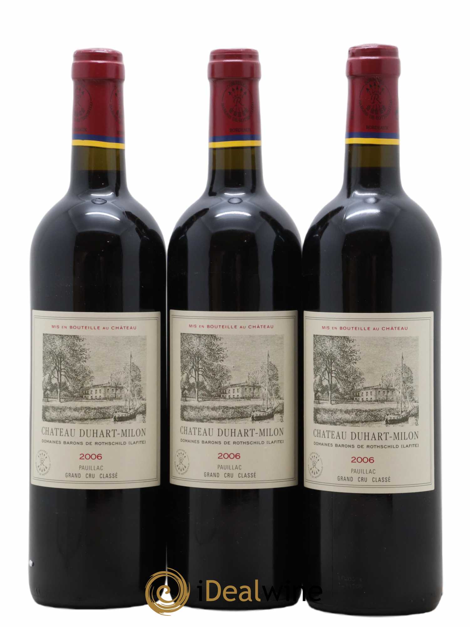 Château Duhart-Milon 4ème Grand Cru Classé 2006 - Lot de 3 bouteilles - 0