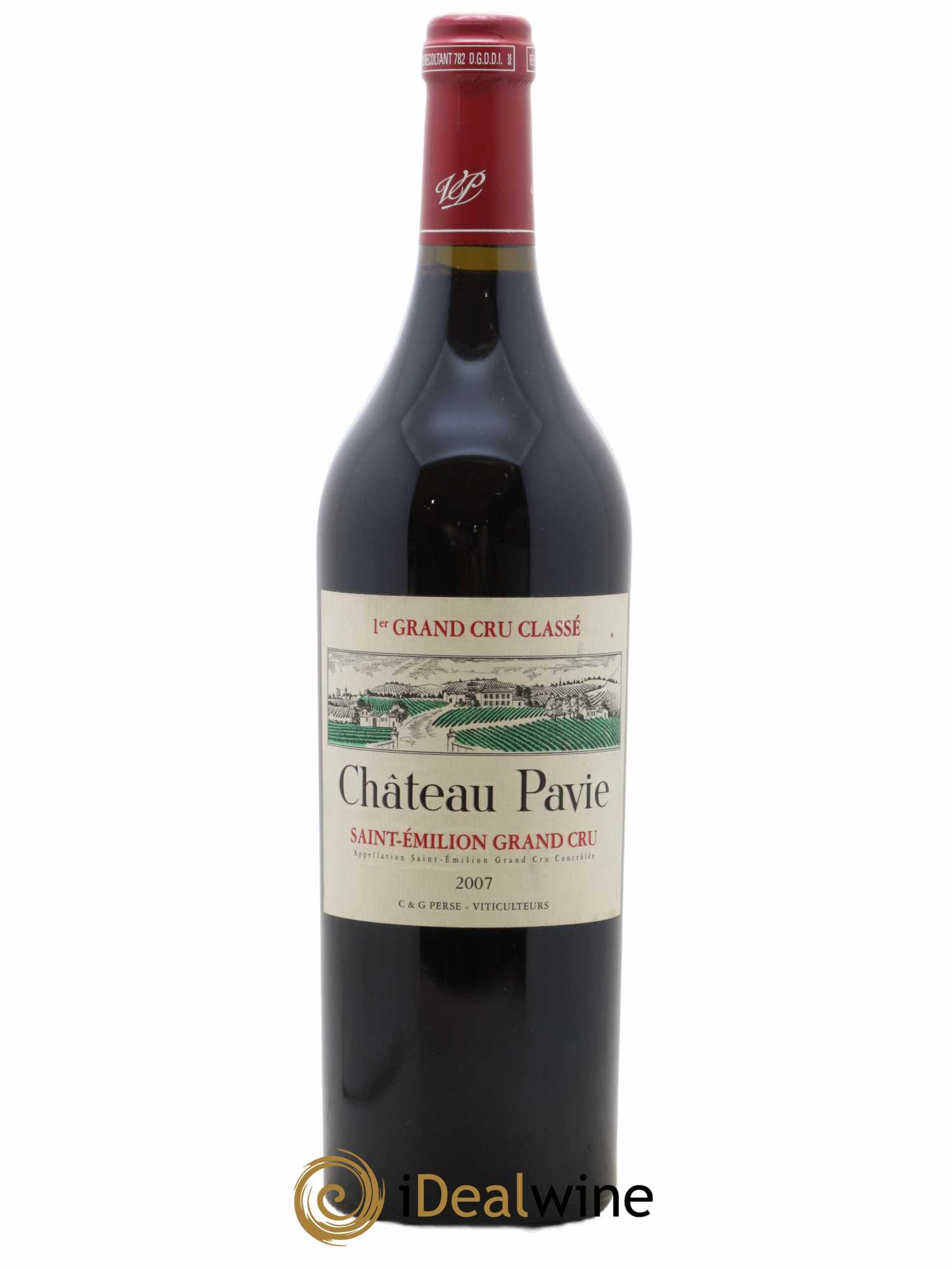 Château Pavie 1er Grand Cru Classé A 2007 - Lot de 1 bouteille - 0