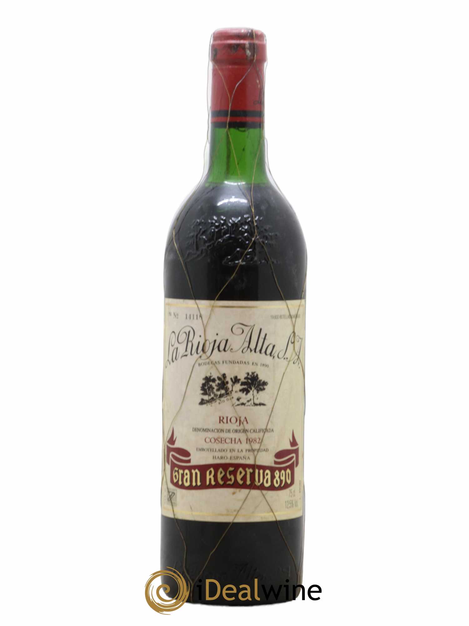 Rioja DOCa Gran Reserva 890 La Rioja Alta 1982 - Lot de 1 bouteille - 0